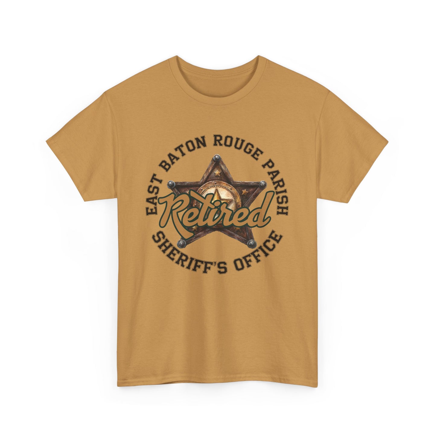 EBRSO Retired Sheriff Heavy Cotton Tee, Unisex Tee, Law Enforcement Gift, Retirement Celebration T-shirt