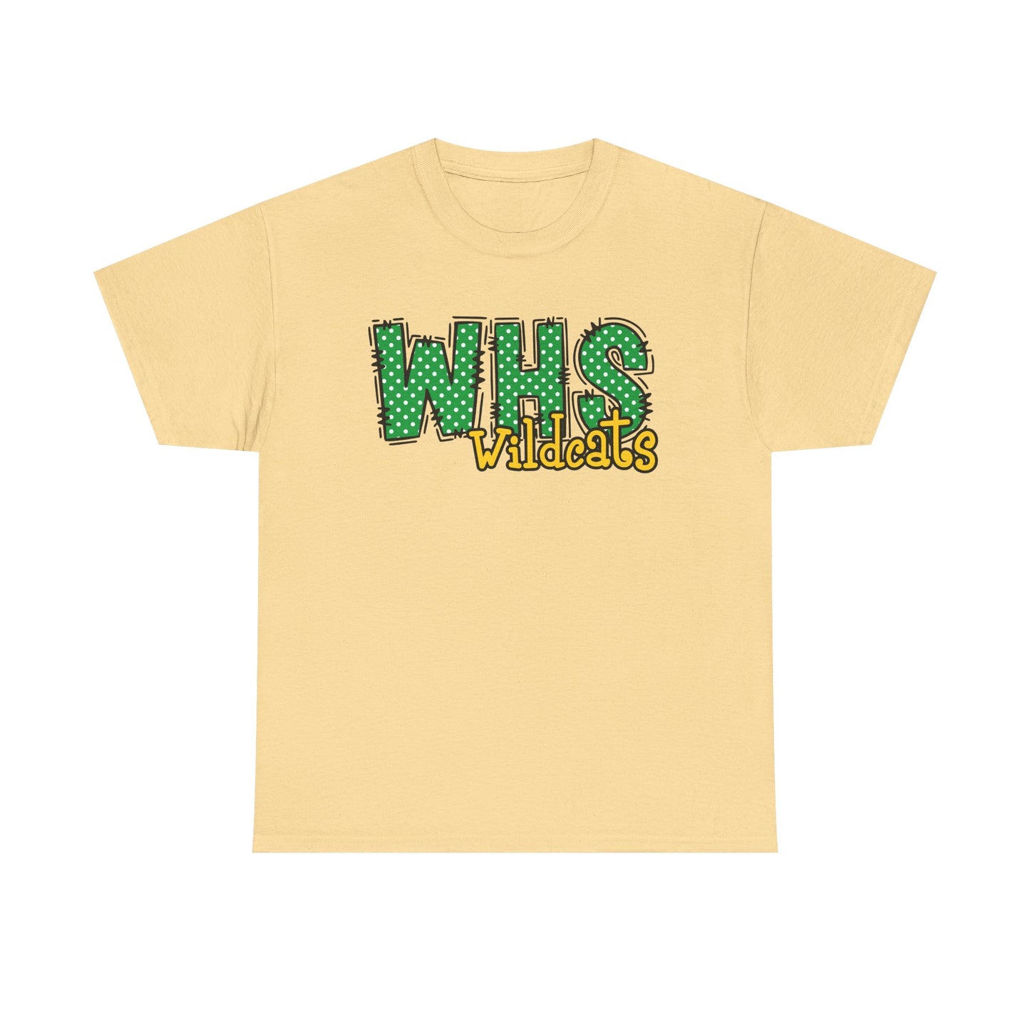 WHS Wildcats Unisex Heavy Cotton Tee | School Spirit Shirt, Team Apparel, Graphic Tee, Casual Wear, Gift for Students