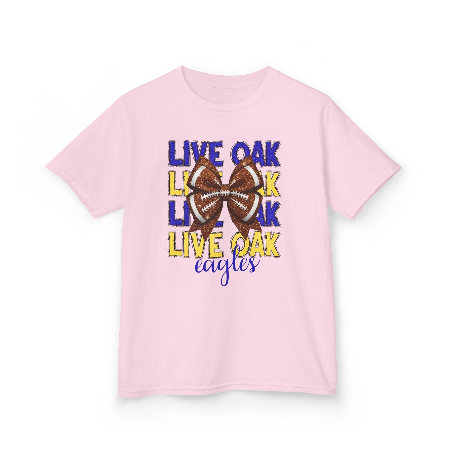 Live Oak Eagles Football Tee for Kids, Youth Sports Shirt, Fun Game Day Outfit, Birthday Gift, Team Spirit Apparel, Family Sportswear