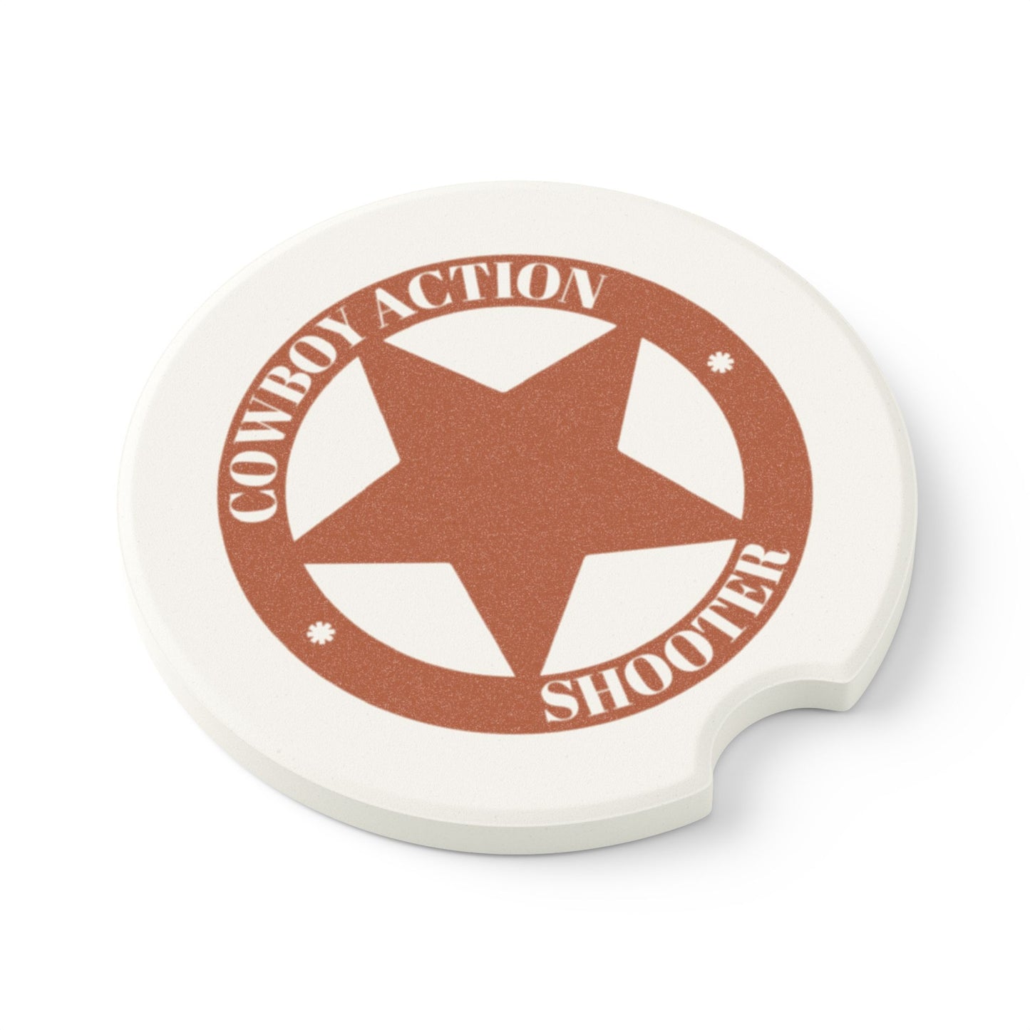 Cowboy Action Shooter Coasters, Car Coasters, Louisiana Gifts, Custom Car Accessories, Home Decor, Auto Interior Decor