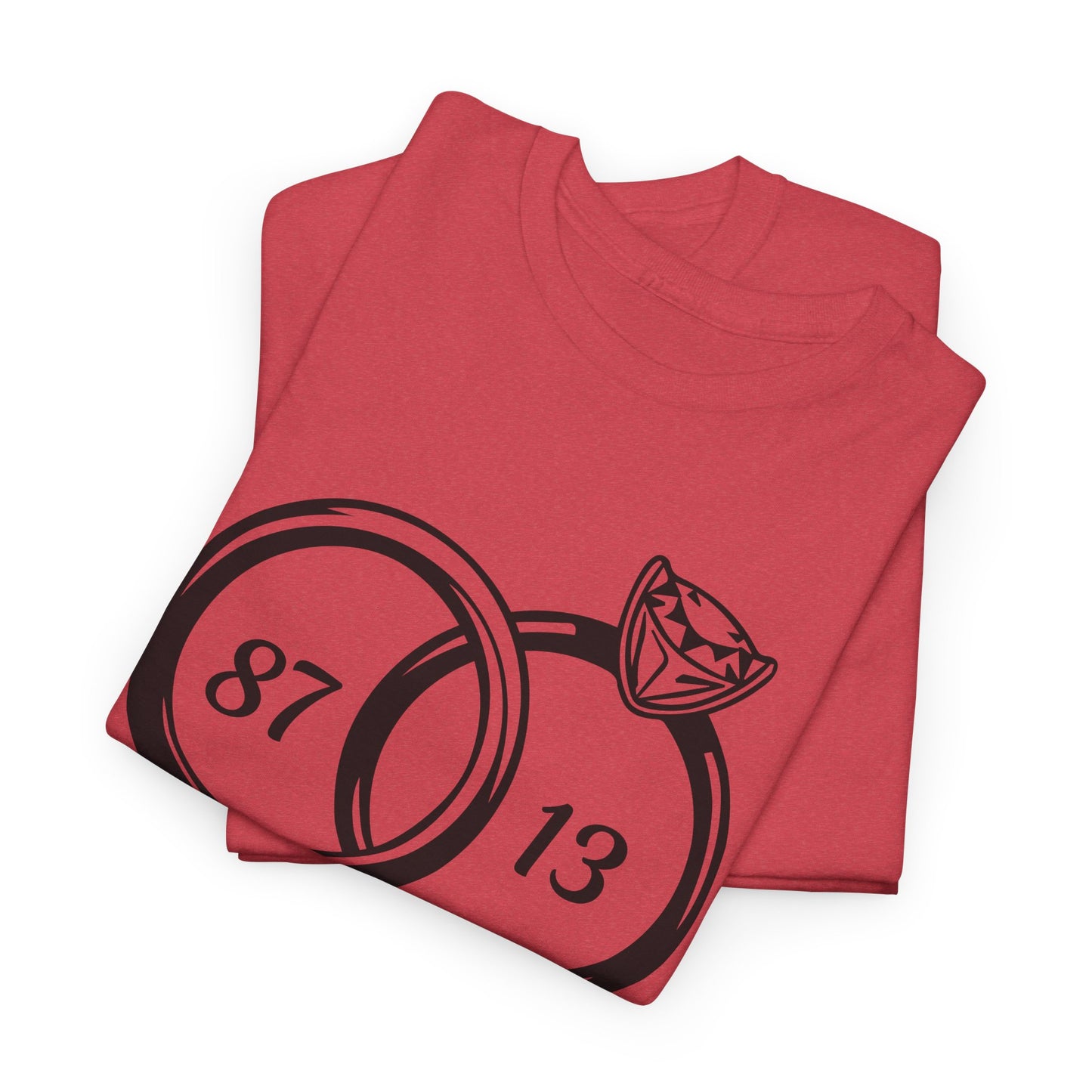 Wedding of the Century, 87 & 13, It's a Love Story Unisex Heavy Cotton Tee,