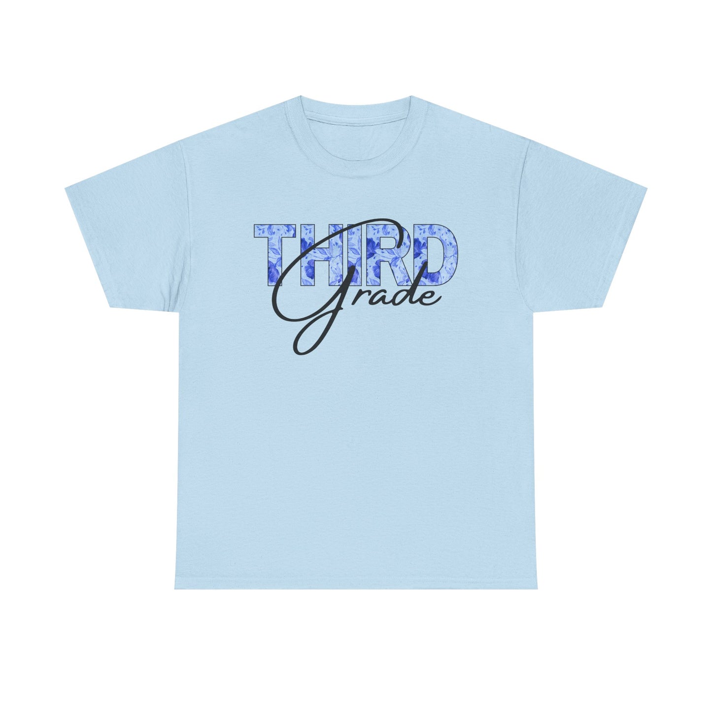 Third Grade Unisex Heavy Cotton Tee, Back to School Shirt, Teacher Gift, Kids Clothing, Classroom Style, Educational Apparel