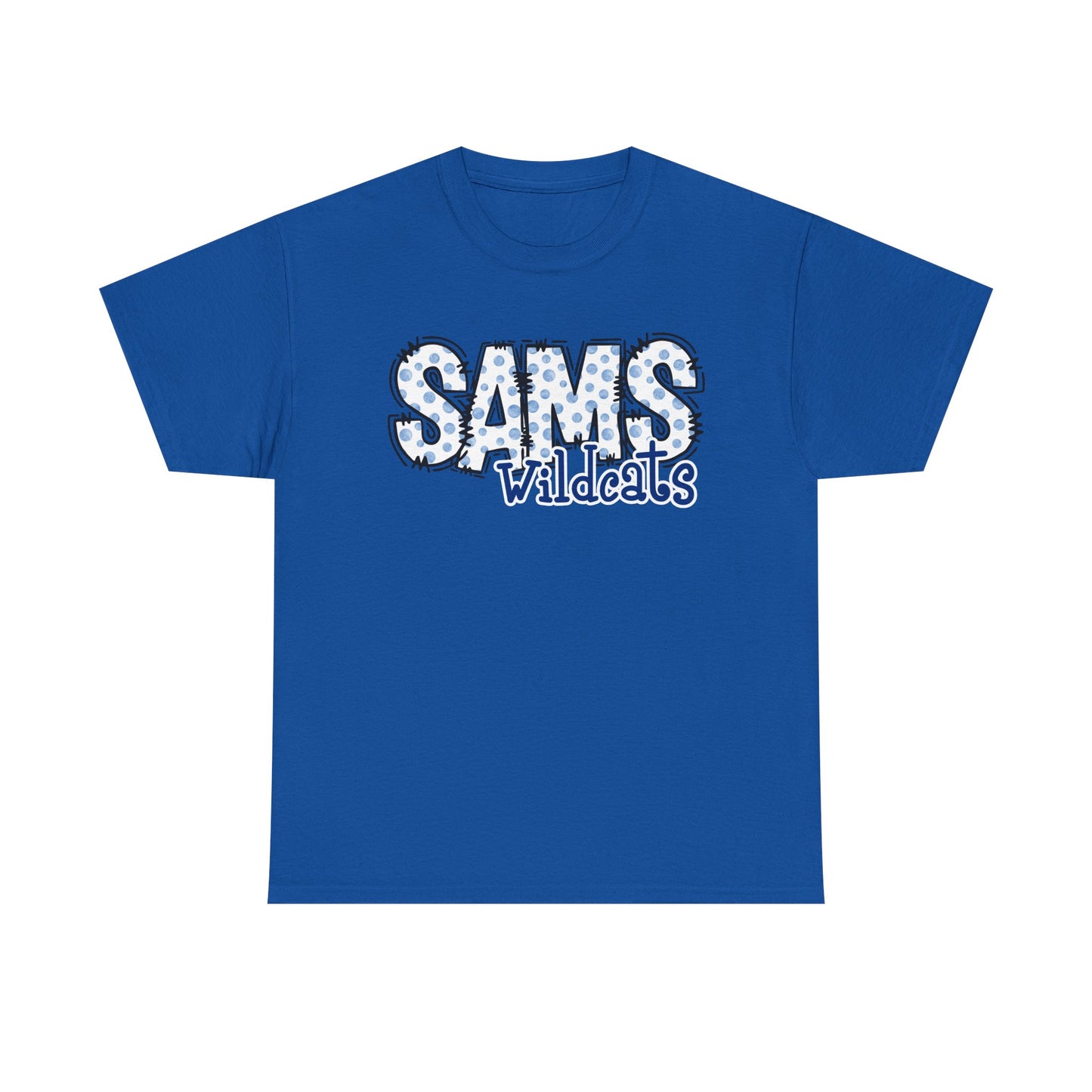 SAMS Wildcats, Whimsical on a Unisex Tshirt, St Amant Middle School