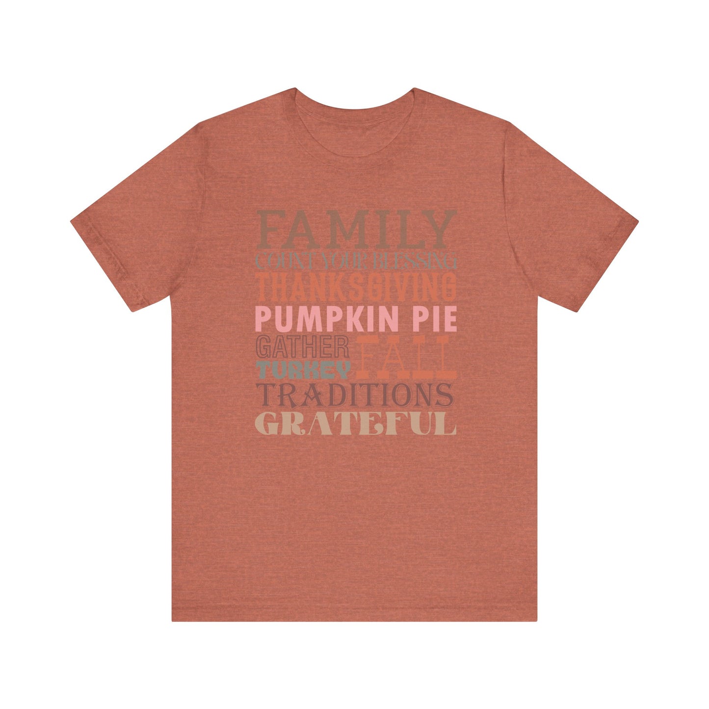 Thankful Family Thanksgiving Tee