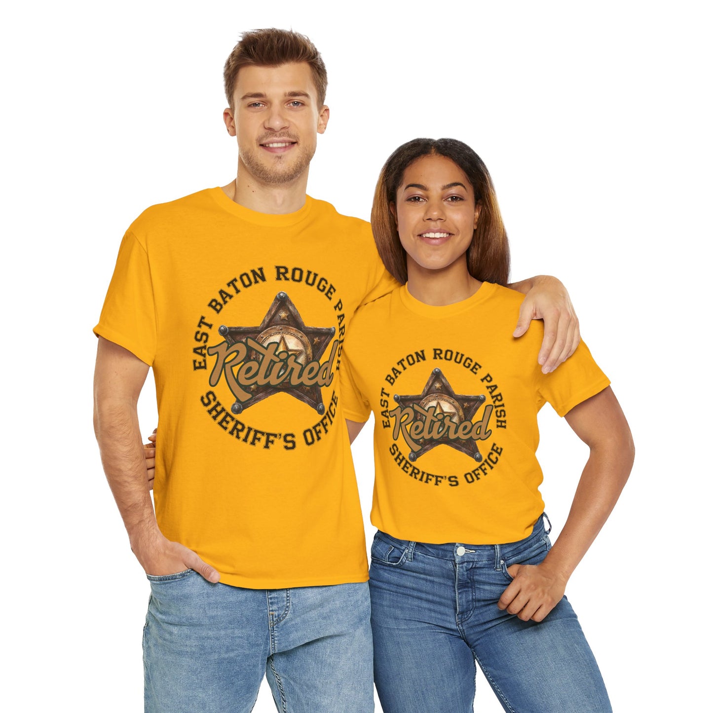 EBRSO Retired Sheriff Heavy Cotton Tee, Unisex Tee, Law Enforcement Gift, Retirement Celebration T-shirt
