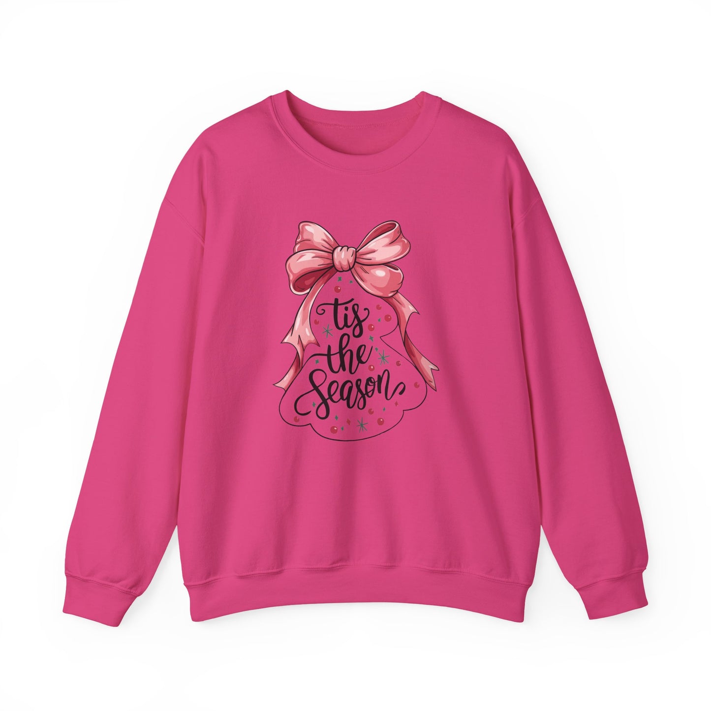 Festive Holiday Crewneck Sweatshirt - 'Tis the Season, Christmas Gift, Cozy Apparel, Winter Wear, Unisex Fashion
