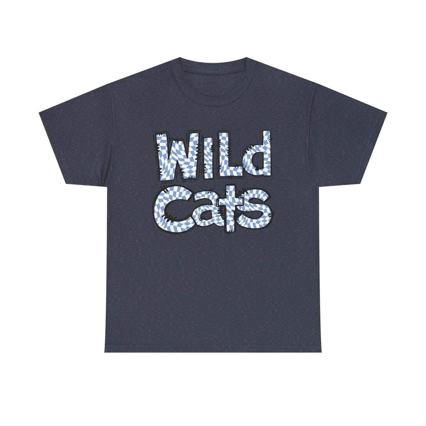St Amant Blue Wildcats Love Unisex Tee, Cute Cotton Shirt, School Spirit Apparel, Family Gatherings, Casual Wear, Gift for Students, Personalized Designs
