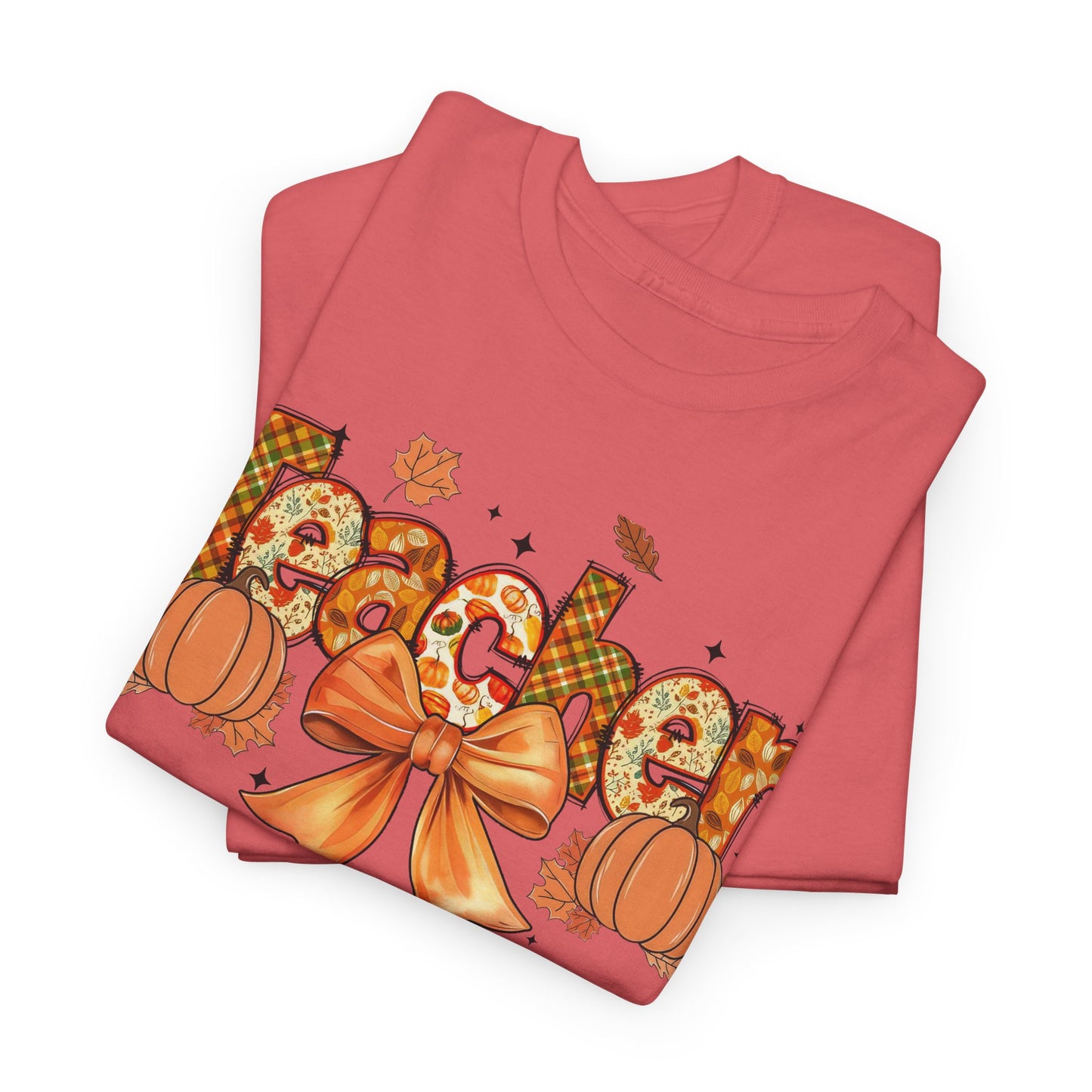Charming Teacher Tee: Fall Vibes, Unisex Cotton Shirt, Perfect Gift for Educators, Halloween, Thanksgiving, Back to School