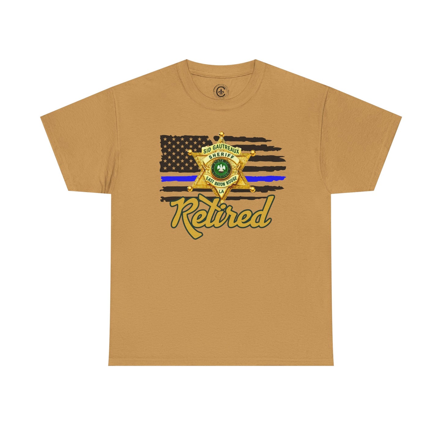 EBRSO Badge Retired Sheriff Heavy Cotton Tee, Unisex Tee, Law Enforcement Gift, Retirement Celebration T-shirt