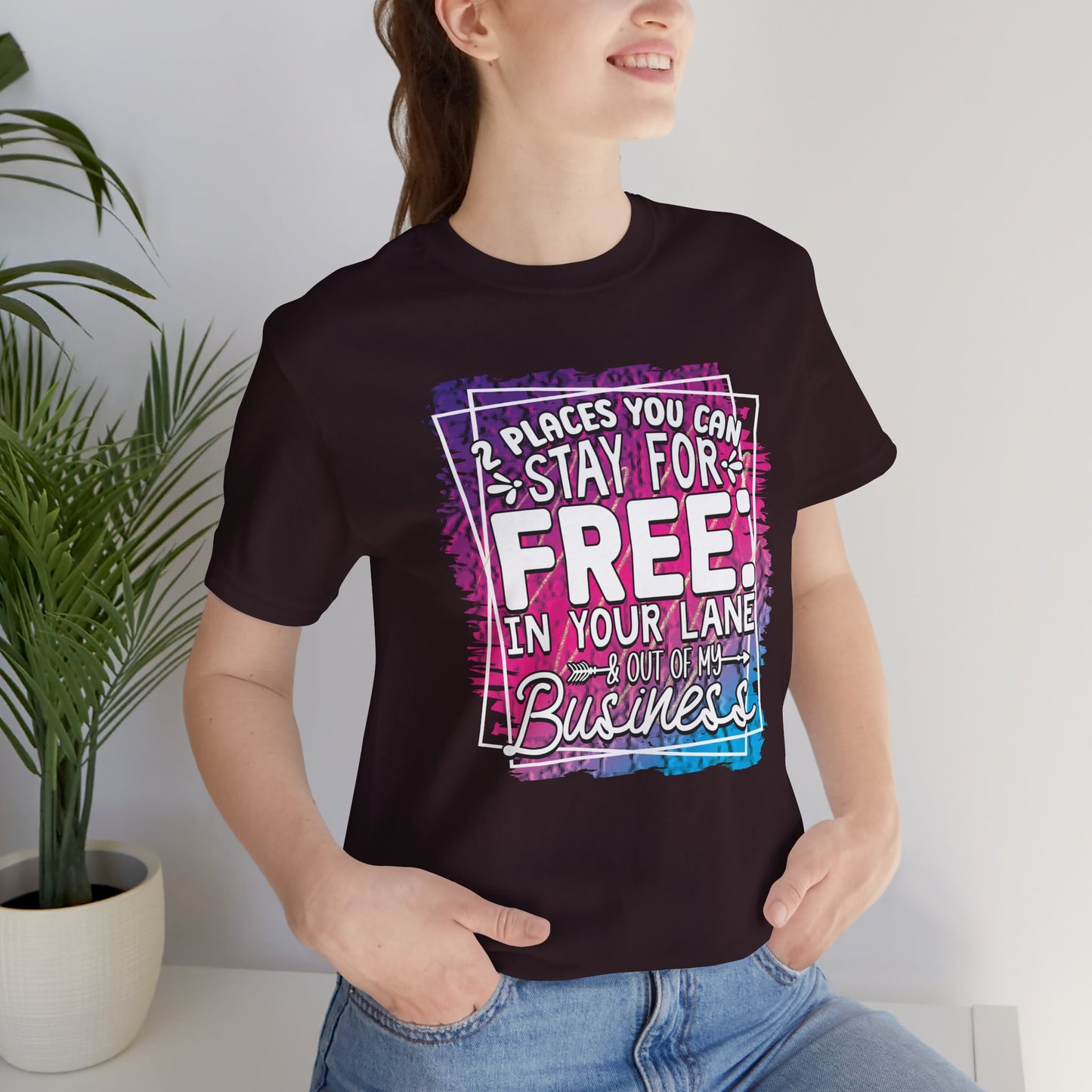 Stay in Your Lane Tee, Funny T-Shirt, Humor Shirt, Casual Wear, Gift for Friends, Everyday Fashion