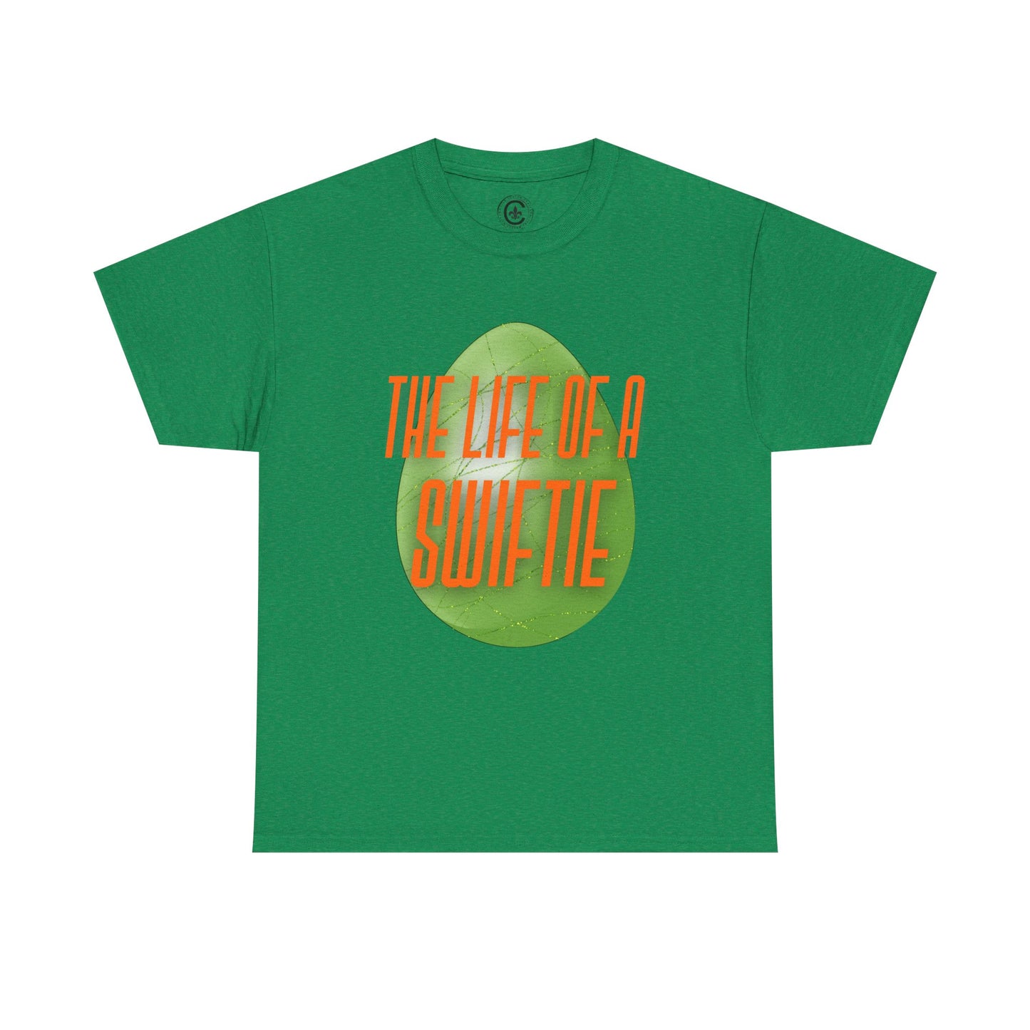The life of a Swiftie with a green glitter easter egg - Unisex Heavy Cotton T-Shirt Music Lover Shirt, TS12 12 Swiftie