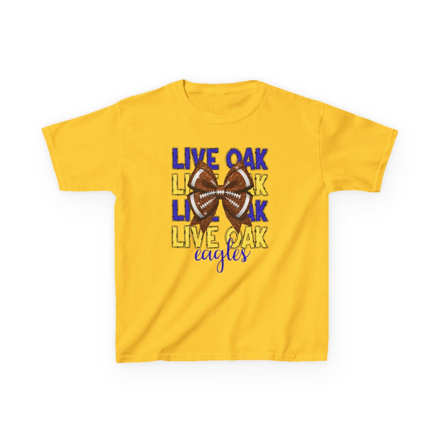 Live Oak Eagles Football Tee for Kids, Youth Sports Shirt, Fun Game Day Outfit, Birthday Gift, Team Spirit Apparel, Family Sportswear