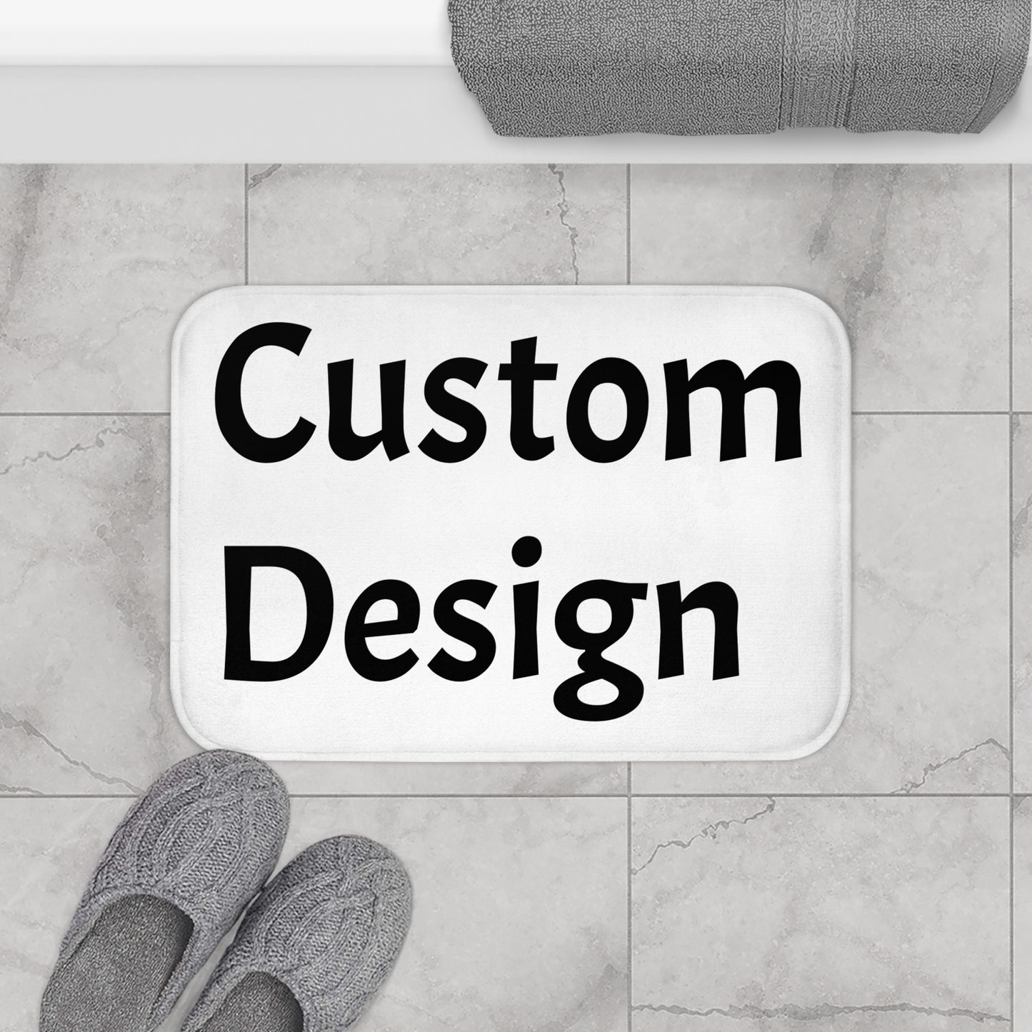 Personalized Bath Mat for Home Decor, Bathroom Rug, Gift Idea for Housewarming, Unique Shower Mat, Stylish Bath Accessories