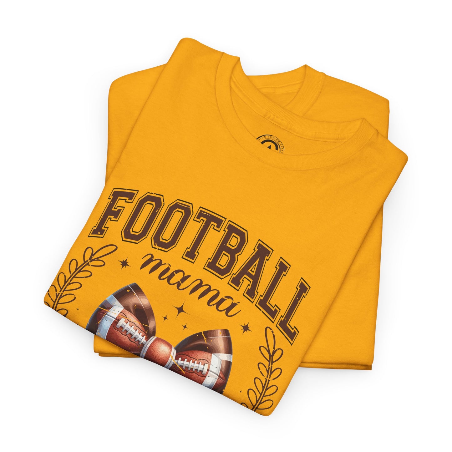 Football Mama Tee - Unisex Heavy Cotton T-Shirt, Sports Mom Gift, Game Day Apparel, Tailgate Outfit, Birthday Present