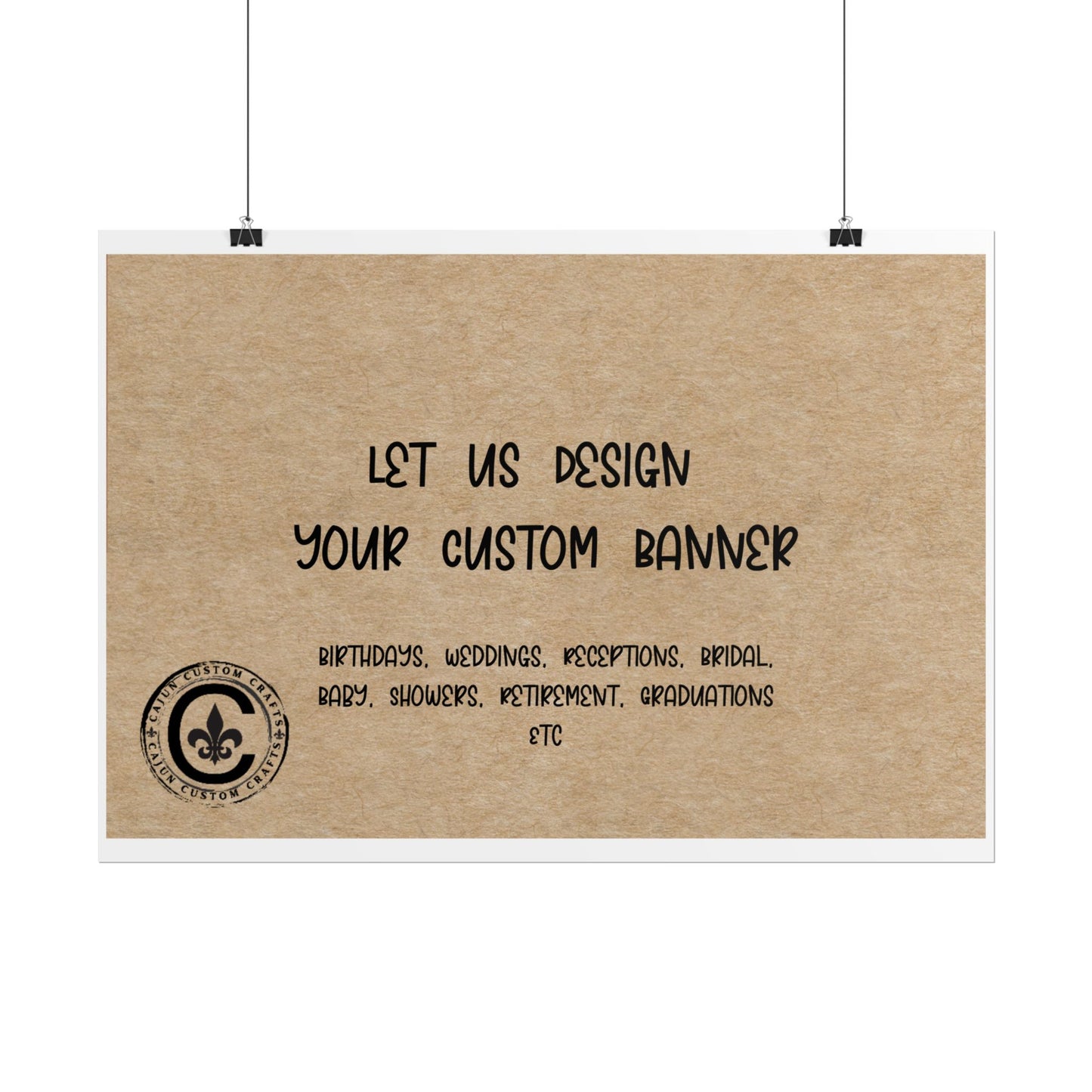 Personalized Rolled Banners for Weddings, Birthdays, Graduations, Celebrations, Unique Event Decor