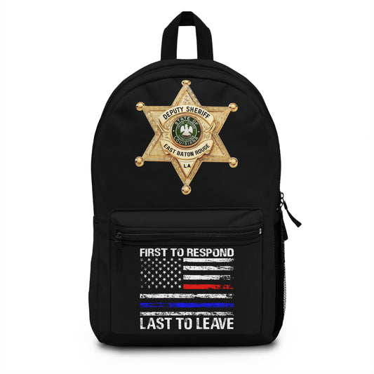 EBRSO Sheriff Backpack - First to Respond, Last to Leave, Law Enforcement Gear, Police Gift, Duty Backpack, Officer Appreciation
