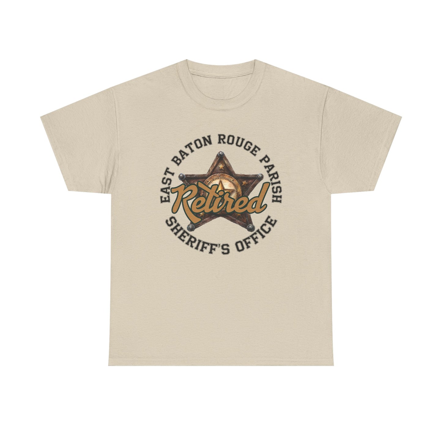 EBRSO Retired Sheriff Heavy Cotton Tee, Unisex Tee, Law Enforcement Gift, Retirement Celebration T-shirt