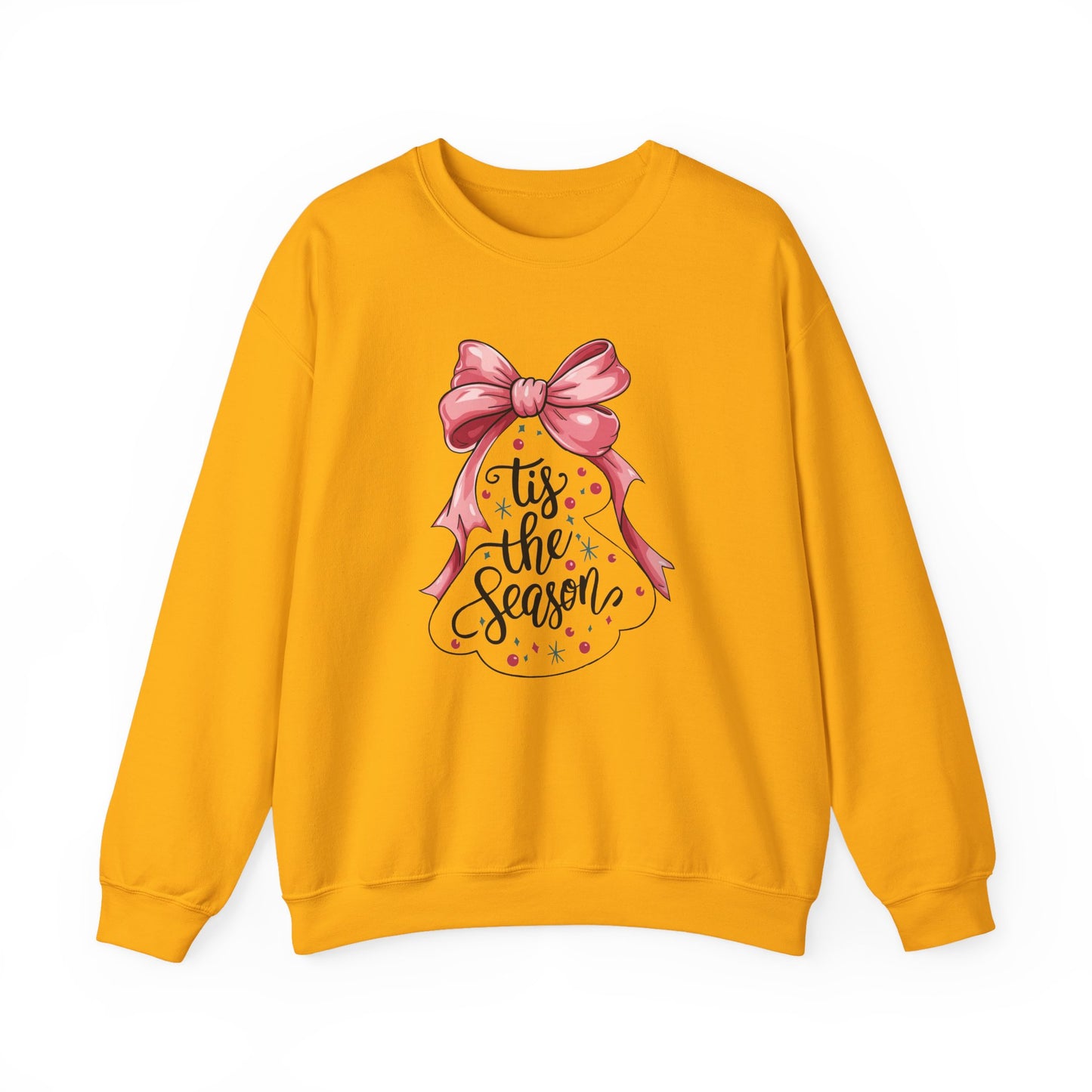 Festive Holiday Crewneck Sweatshirt - 'Tis the Season, Christmas Gift, Cozy Apparel, Winter Wear, Unisex Fashion