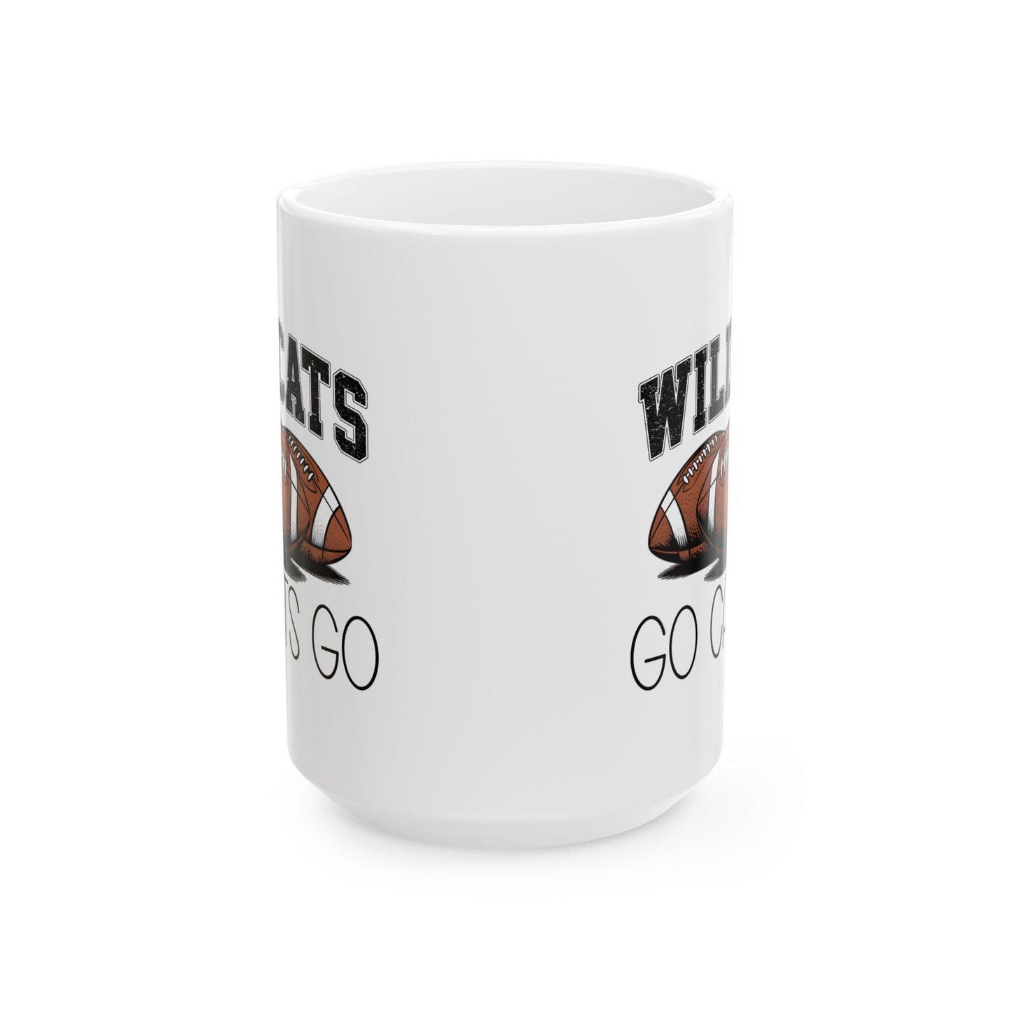 Wildcats Football Ceramic Mug - Sports Fan Gift, Coffee Cup, Game Day Essential, Personalized Mug, Team Spirit