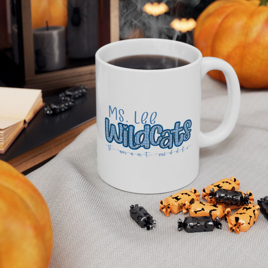 Personalized, St Amant Middle Wildcats Ceramic Mug - Cute Coffee Cup for St Amant Middle School