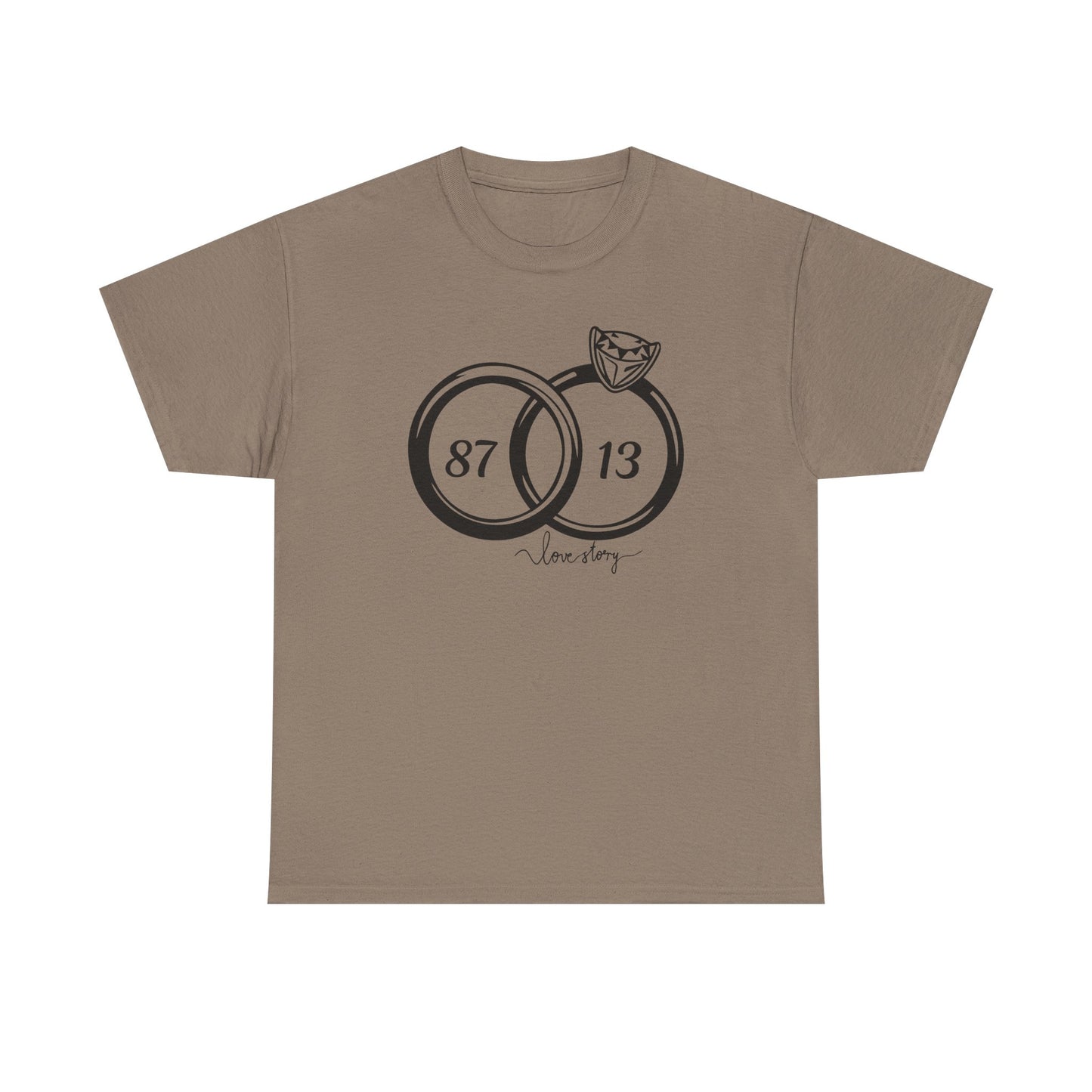 Wedding of the Century, 87 & 13, It's a Love Story Unisex Heavy Cotton Tee,