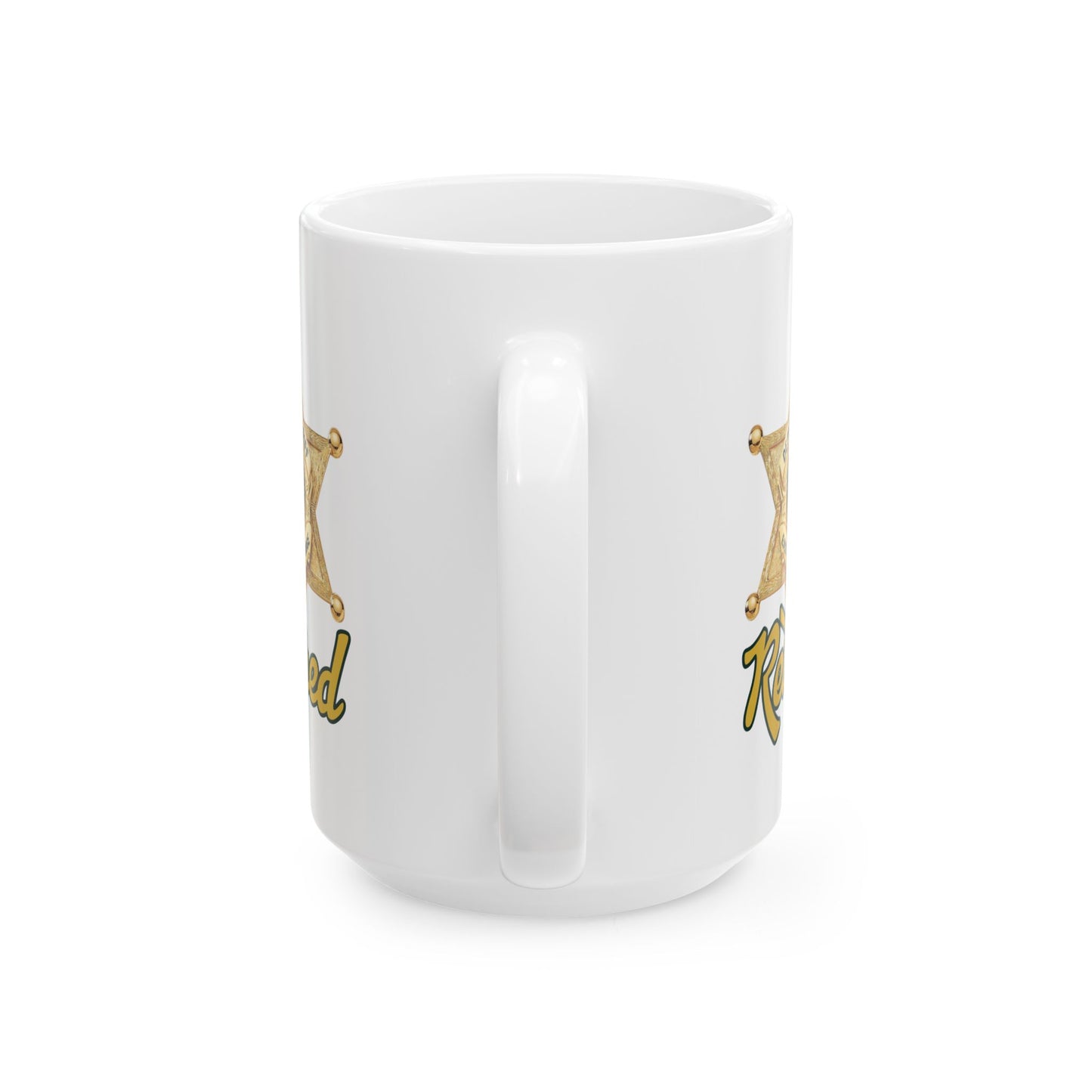 EBRSO DEPUTY, Badge, Sheriff Star Ceramic Mug, Perfect Gift for Police Officers, Law Enforcement Fans, Birthday, Holiday