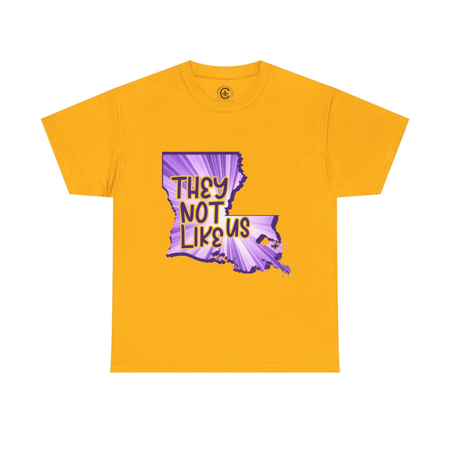 Louisiana Pride Unisex Heavy Cotton Tee | They Not Like Us, Southern Statement Shirt, Gift for Locals, Casual Wear, Streetwear