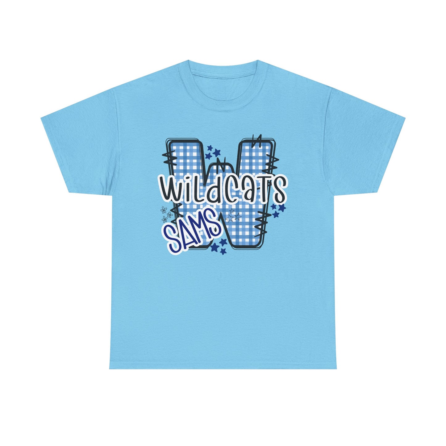 SAMS Wildcats, Whimsical on a Unisex Tshirt, St Amant Middle School