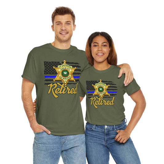EBRSO Badge Retired Sheriff Heavy Cotton Tee, Unisex Tee, Law Enforcement Gift, Retirement Celebration T-shirt