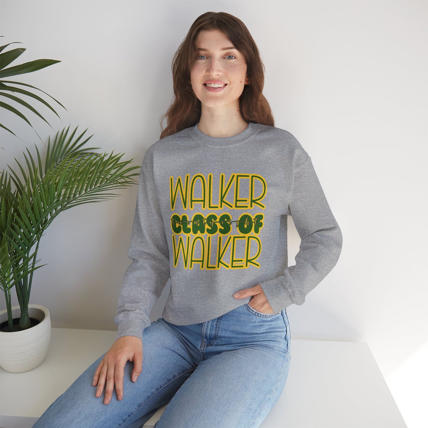 Copy of Class of 28 Crewneck Sweatshirt, Walker, Louisiana, Wildcats, Stacked Walker