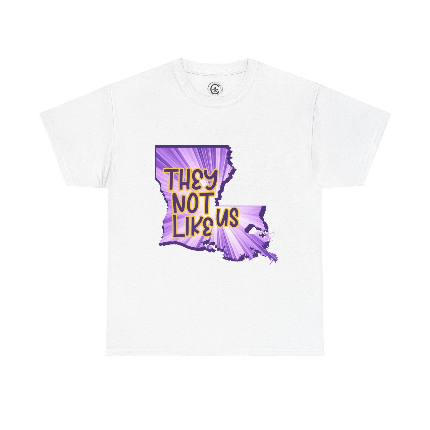 Louisiana Pride Unisex Heavy Cotton Tee | They Not Like Us, Southern Statement Shirt, Gift for Locals, Casual Wear, Streetwear