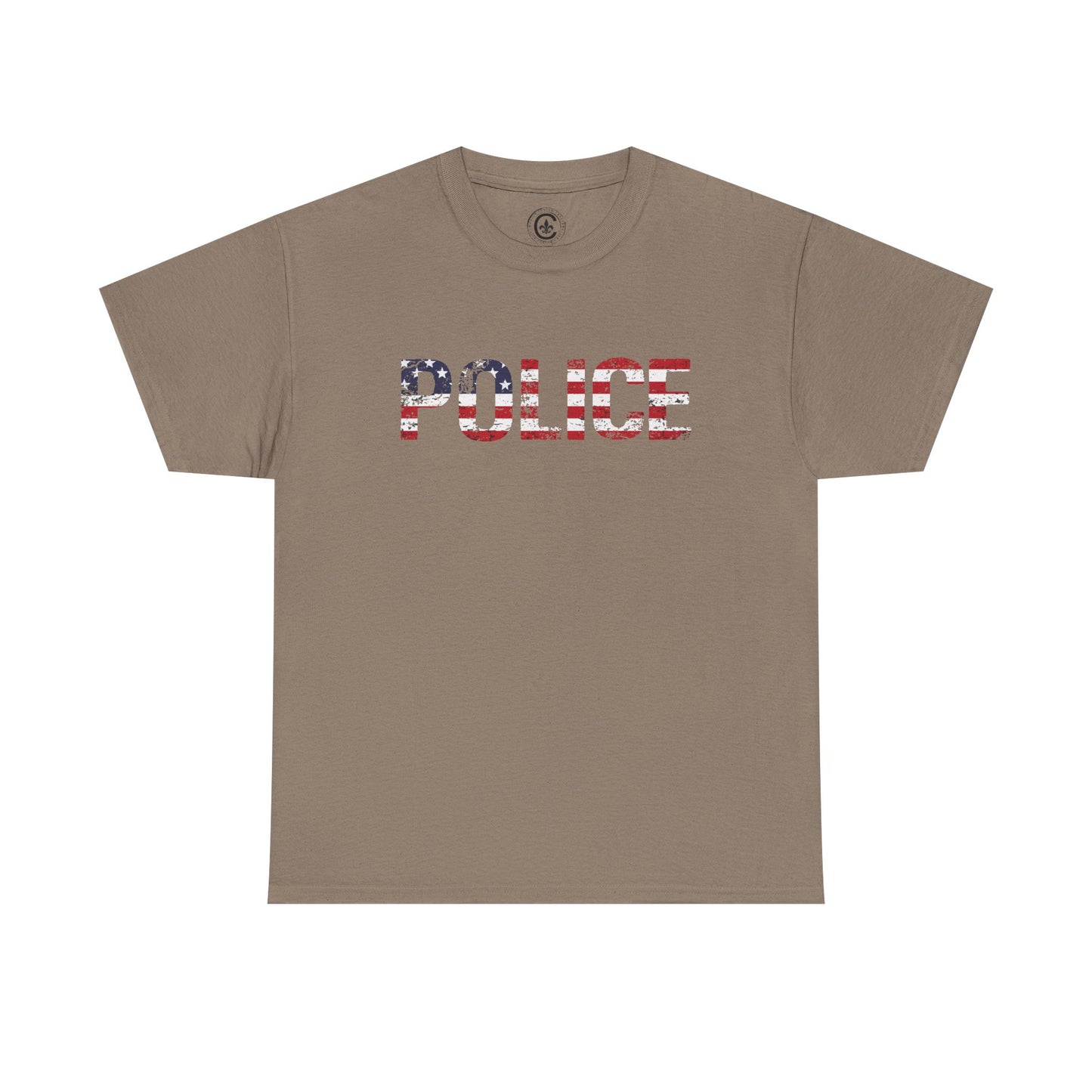 Police Flag Graphic Tee, T-Shirt, Unisex Humor Shirt, Gifts for Friends, Casual Wear, law enforcement