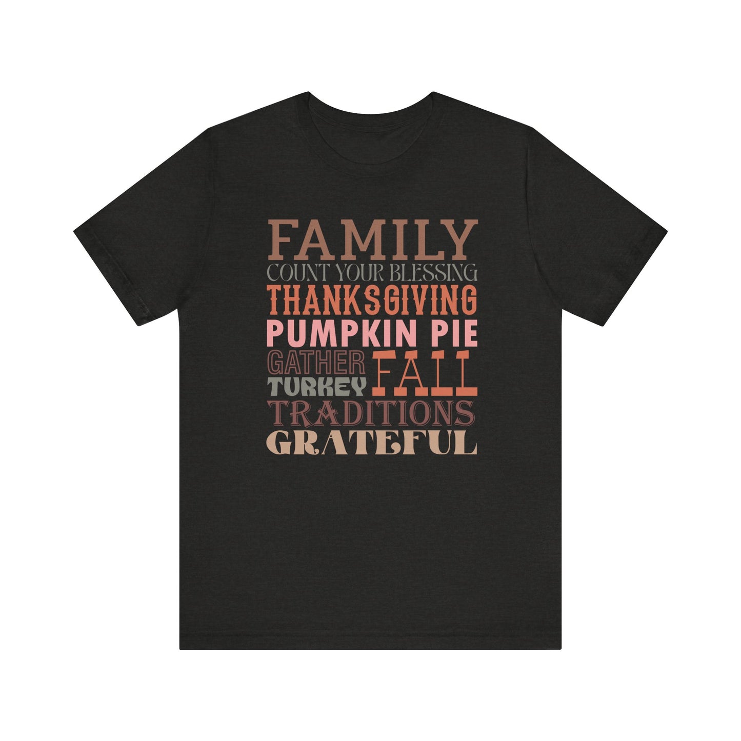 Thankful Family Thanksgiving Tee