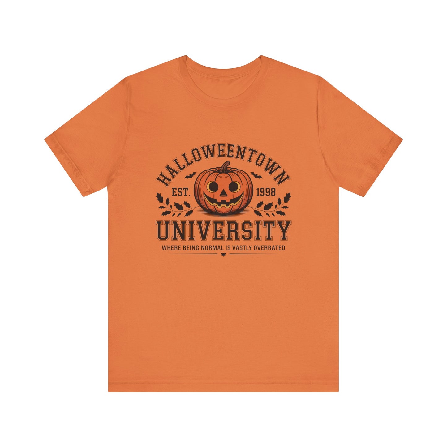 Halloween Pumpkin University Tee, spooky, fall