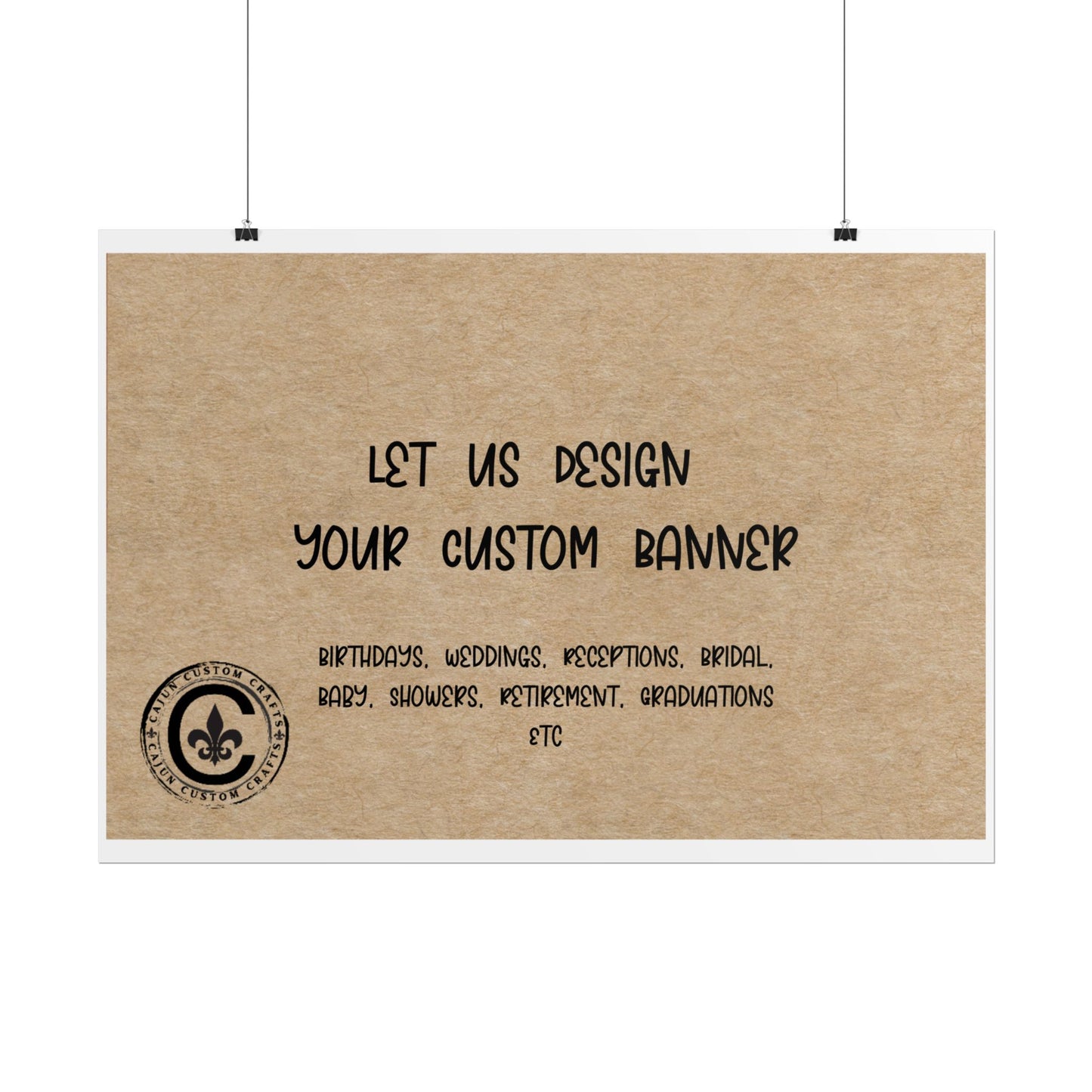 Personalized Rolled Banners for Weddings, Birthdays, Graduations, Celebrations, Unique Event Decor