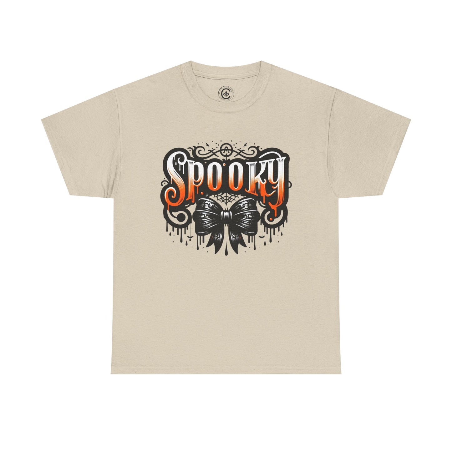 Spooky Themed Unisex Heavy Cotton Tee, Halloween Shirt, Fall Fashion, Ghostly Tee, Graphic Tee, Casual Wear