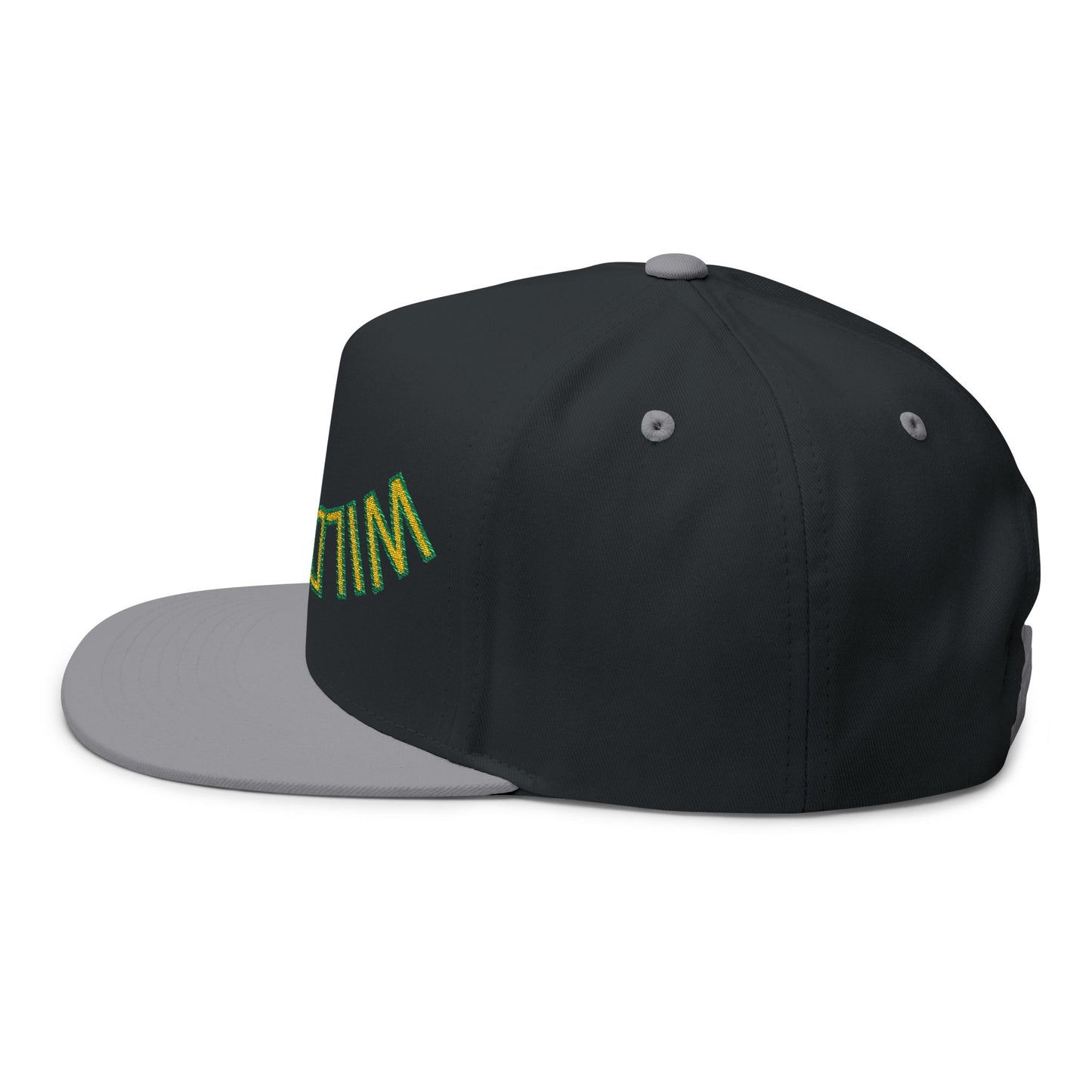 Upside down Wildcats, Embroidered Flat Bill Cap - Wildcats, Urban Streetwear Hat, Cool Summer Accessory, Gift for Him/Her, Trendy Headwear