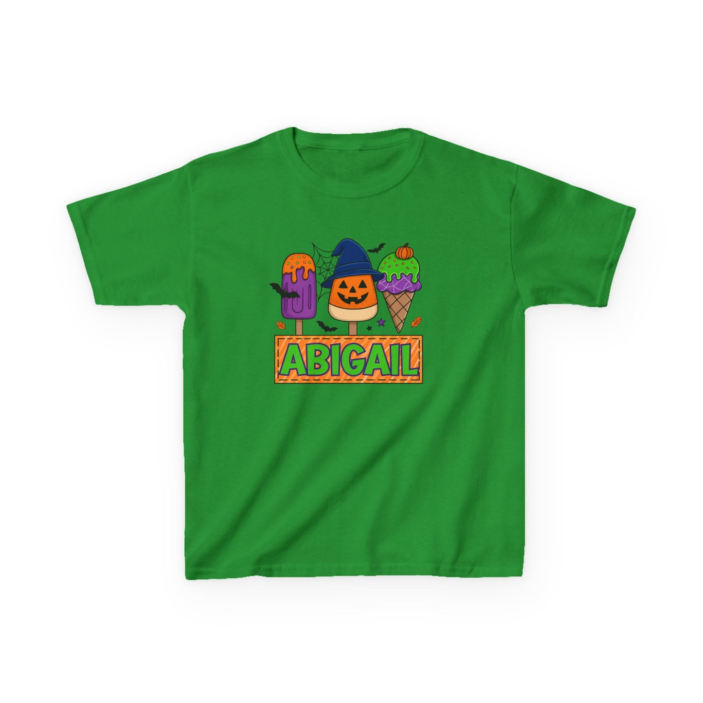 Personalized Kids Halloween Tee, Spooky T-Shirt, Custom Name Shirt, Fun Fall Apparel, Kids Costume Top, Halloween Gift Idea, Trick or Treat Wear
