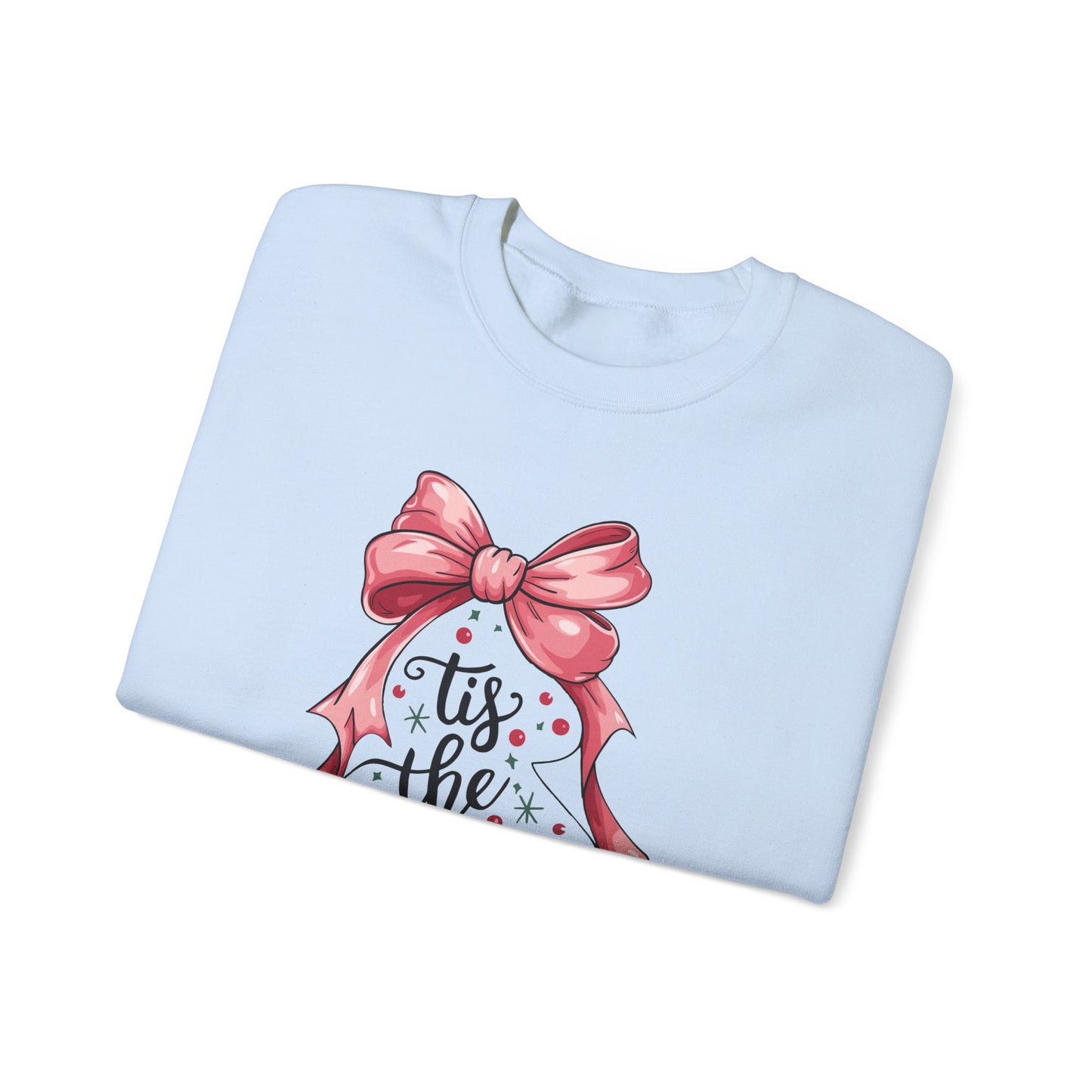 Festive Holiday Crewneck Sweatshirt - 'Tis the Season, Christmas Gift, Cozy Apparel, Winter Wear, Unisex Fashion