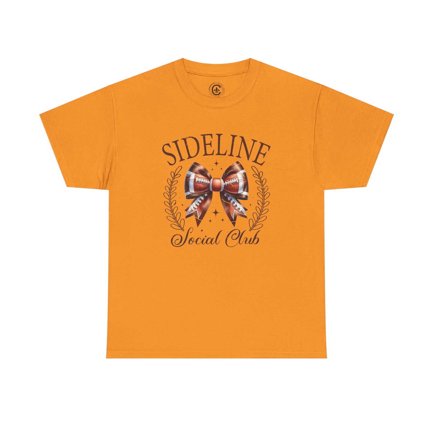 Sideline Social Club Tee, Unisex Heavy Cotton Shirt, Perfect for Game Days, Sports Fans, Casual Wear, Unique Gift Idea, Football