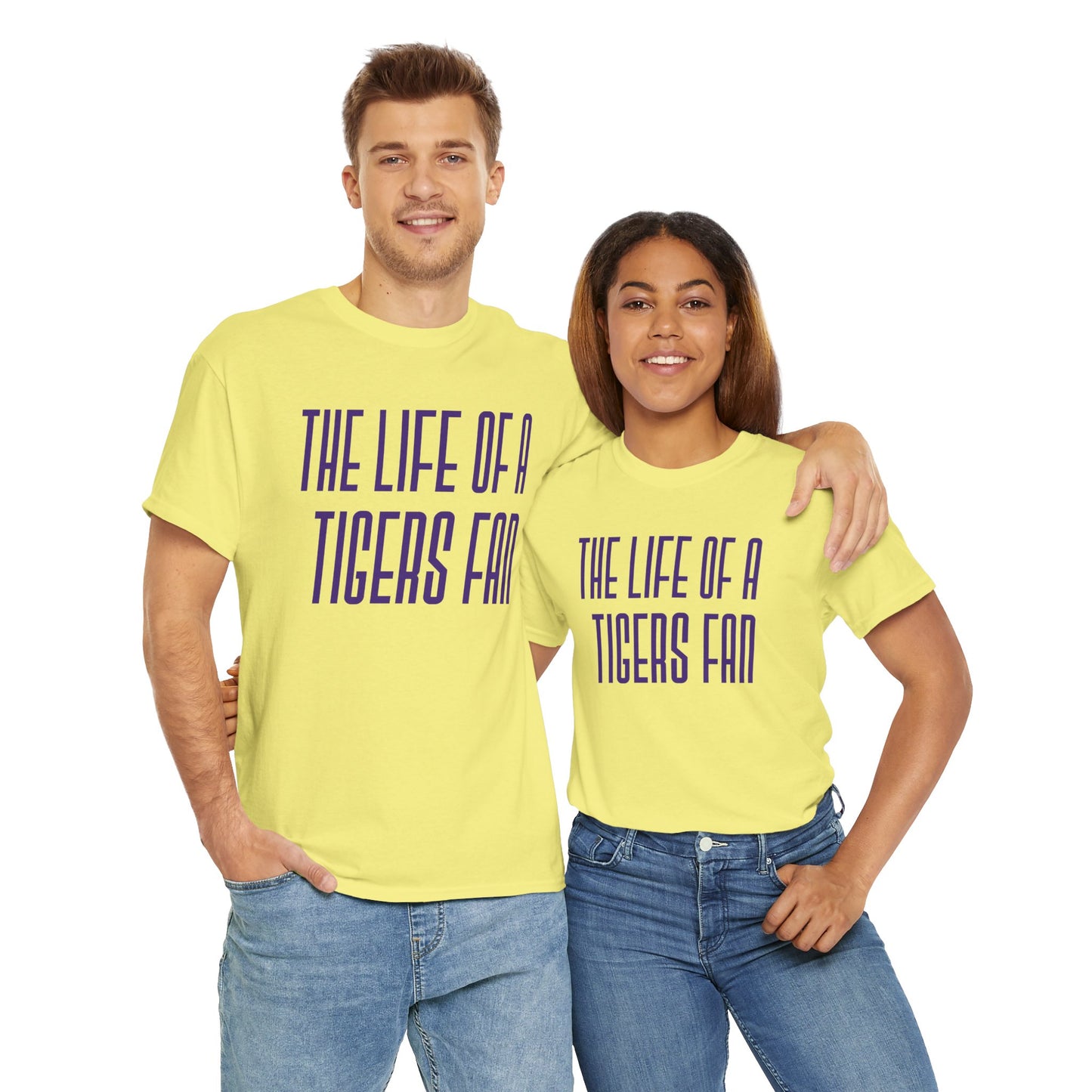 The life of a Tiger Fan  Unisex Heavy Cotton T-Shirt Music Lover Shirt, TS12 12 Swiftie, lsu. tigers