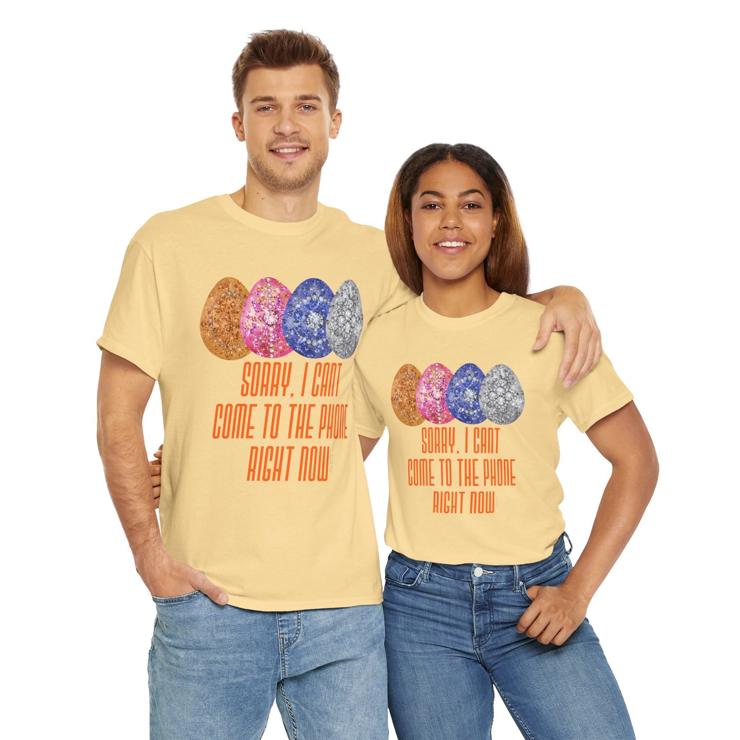 Sorry, I can't come to the phone right now, easter eggs - Unisex Heavy Cotton T-Shirt Music Lover Shirt, TS12 12 Swiftie