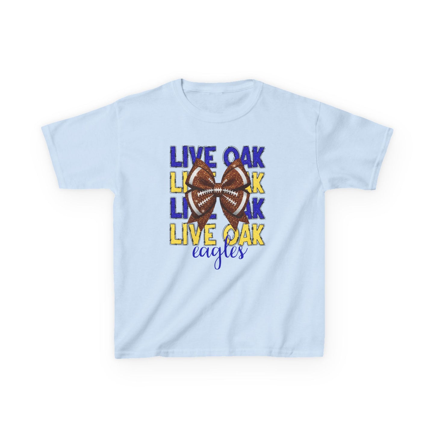 Live Oak Eagles Football Tee for Kids, Youth Sports Shirt, Fun Game Day Outfit, Birthday Gift, Team Spirit Apparel, Family Sportswear