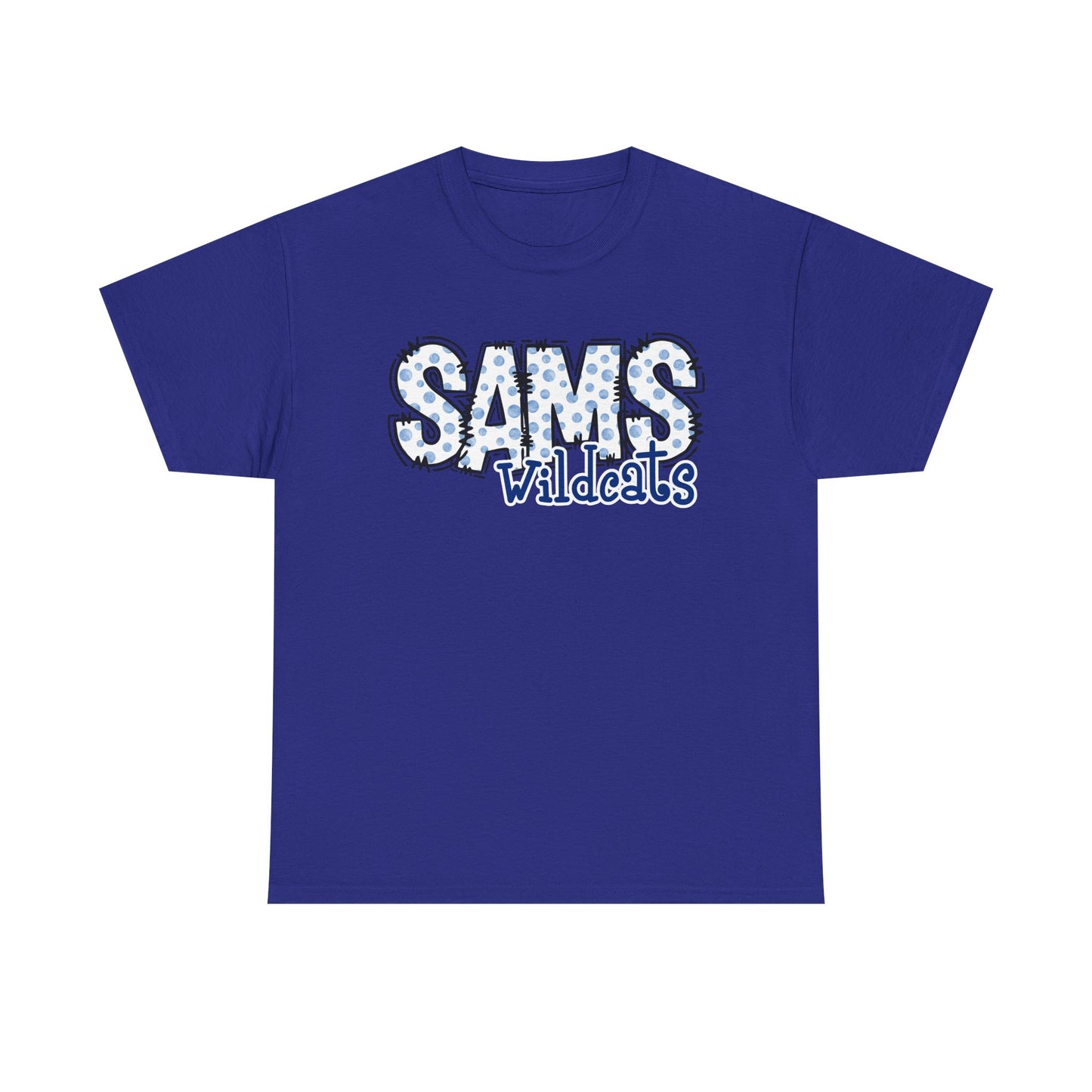 SAMS Wildcats, Whimsical on a Unisex Tshirt, St Amant Middle School