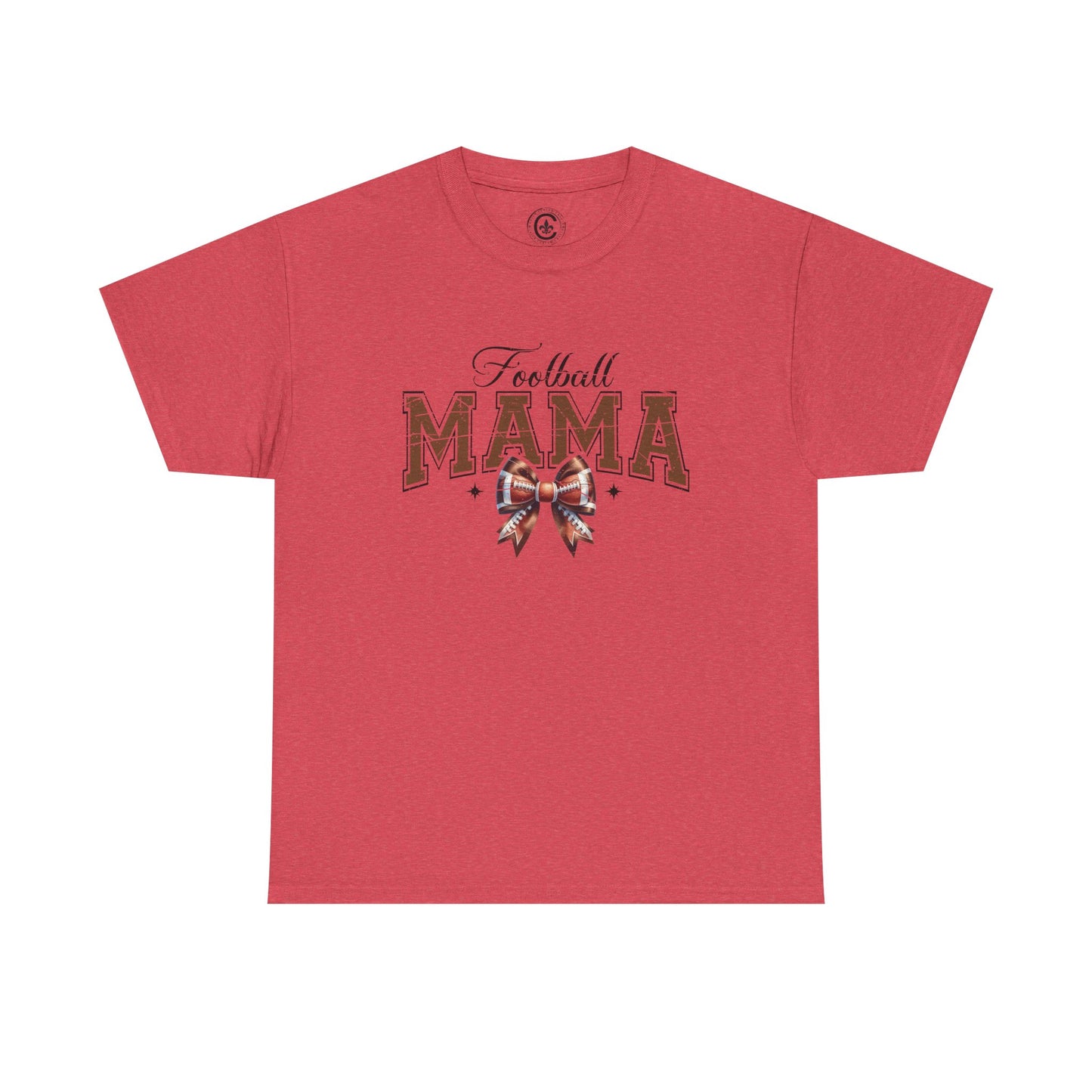 Football Mama Unisex Heavy Cotton Tee | Perfect for Game Day, Sports Events, Gifts for Moms, Casual Wear, Tailgate Parties