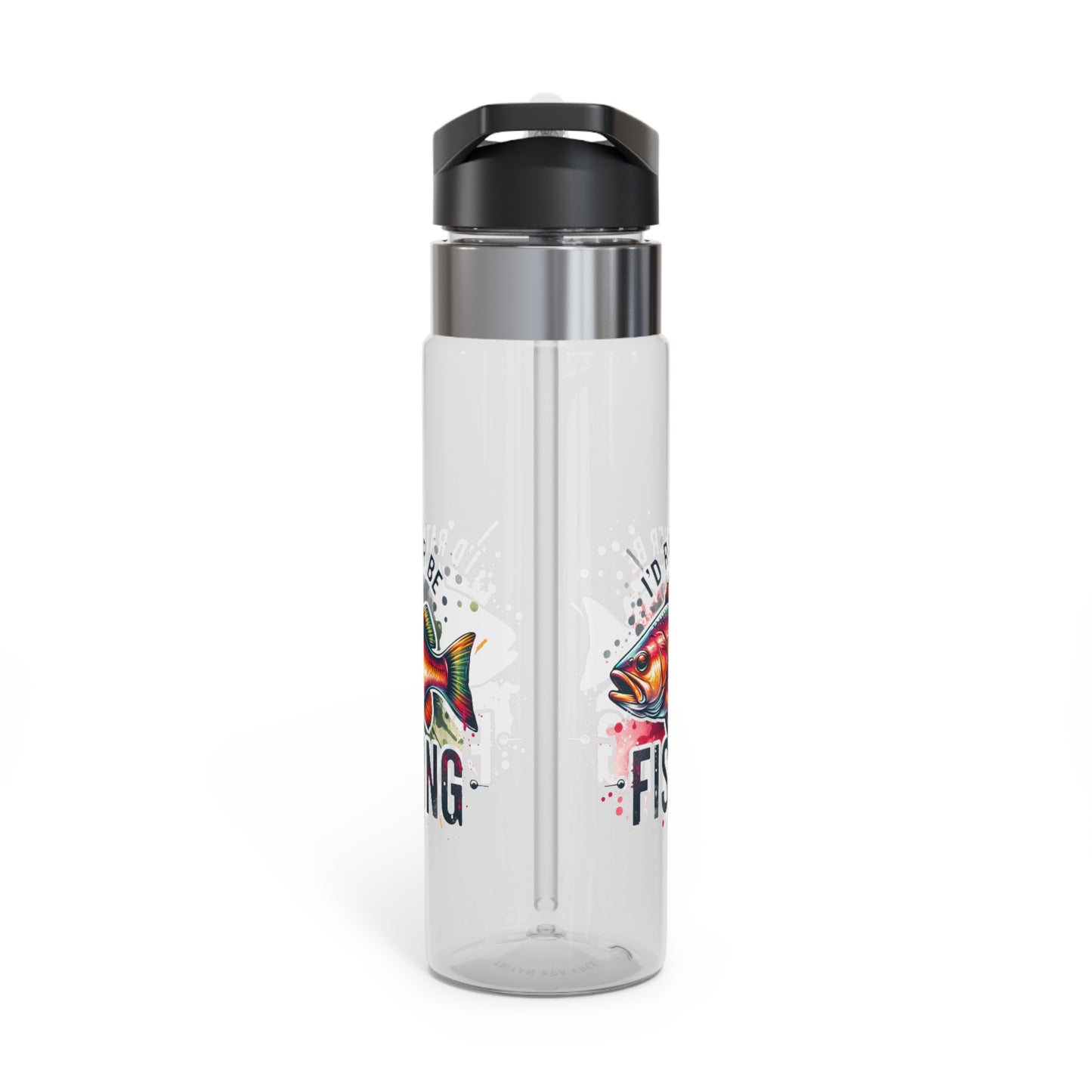 I'd Rather Be Fishing Vibes Tritan Sport Bottle - Perfect for Outdoor Enthusiasts, Hydration, Camping, Gifts for Fishermen