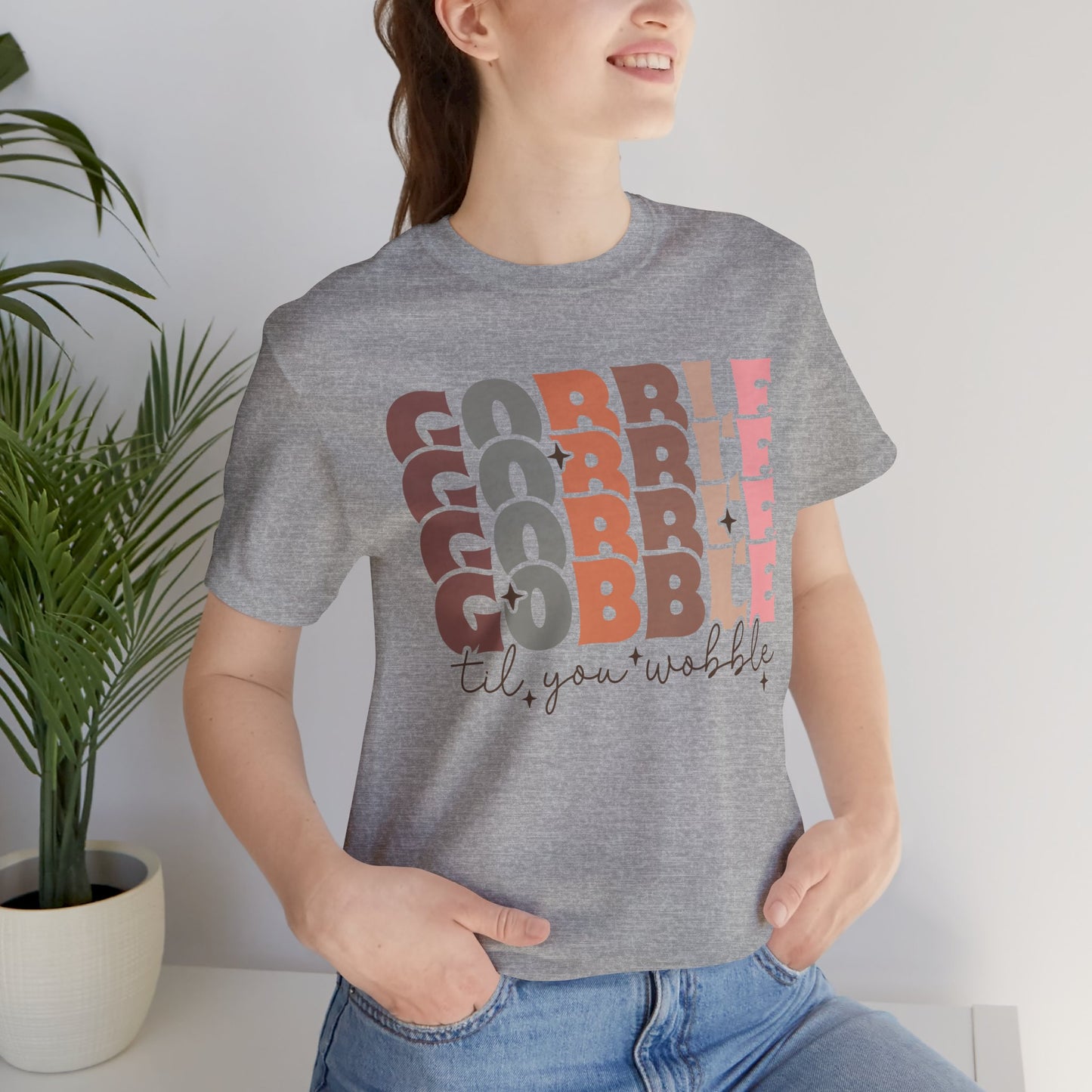Thanksgiving Gobble Tee, Unisex Short Sleeve Shirt