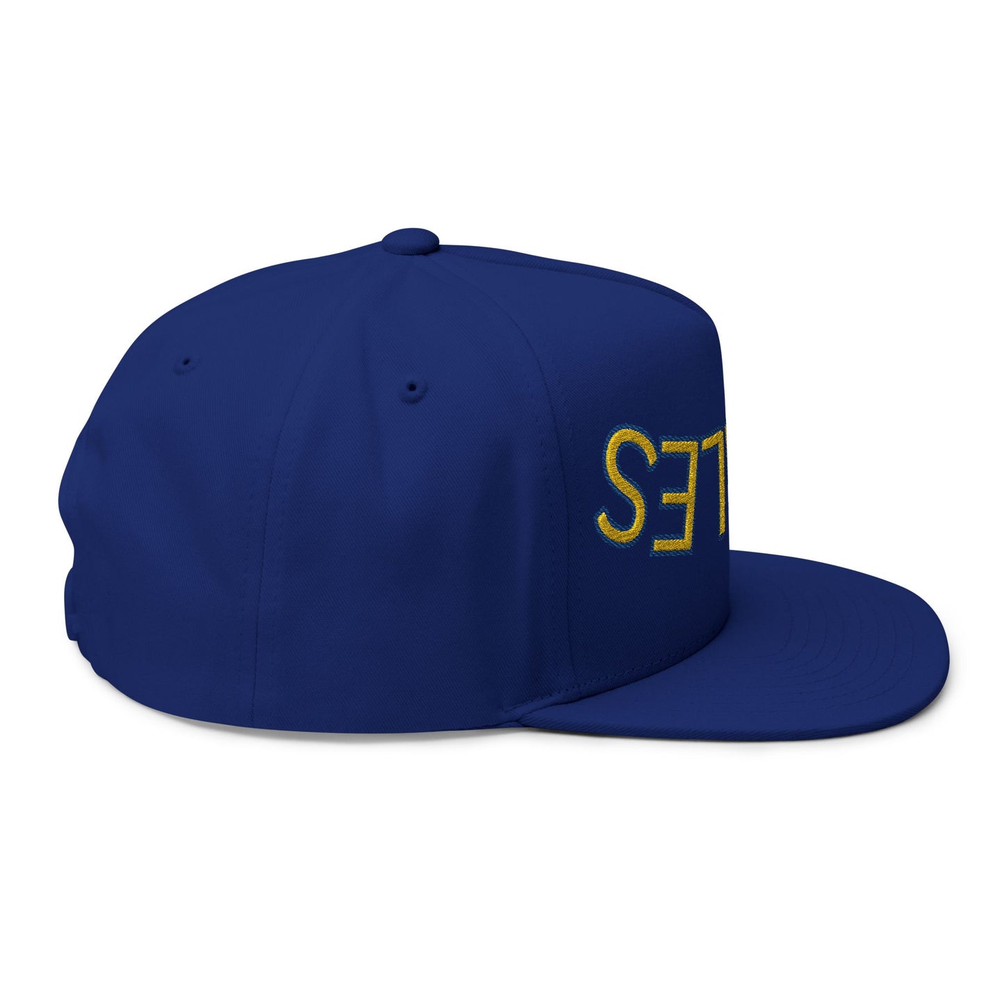 Upside down Eagles, Embroidered Flat Bill Cap, Trendy Baseball Hat, Casual Streetwear Cap, Gift for Sports Fans, Unique Headwear