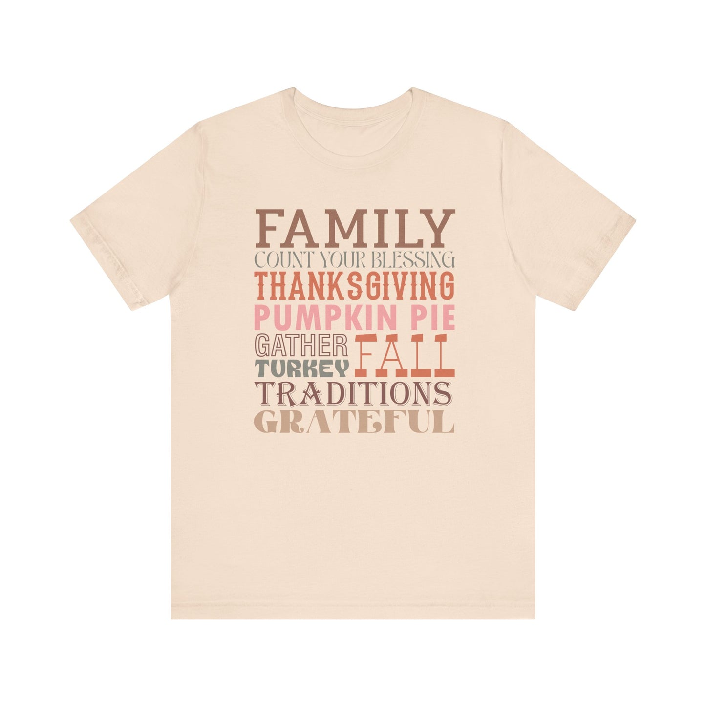 Thankful Family Thanksgiving Tee