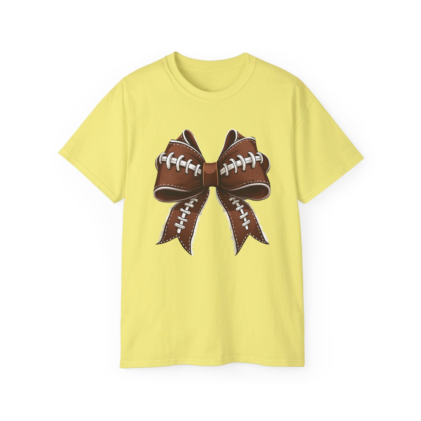 LSU Gold Day, Football bow, Tee, Cute Football T-Shirt, Gift for Sports Lovers, Unique Football Apparel, Casual Everyday Wear